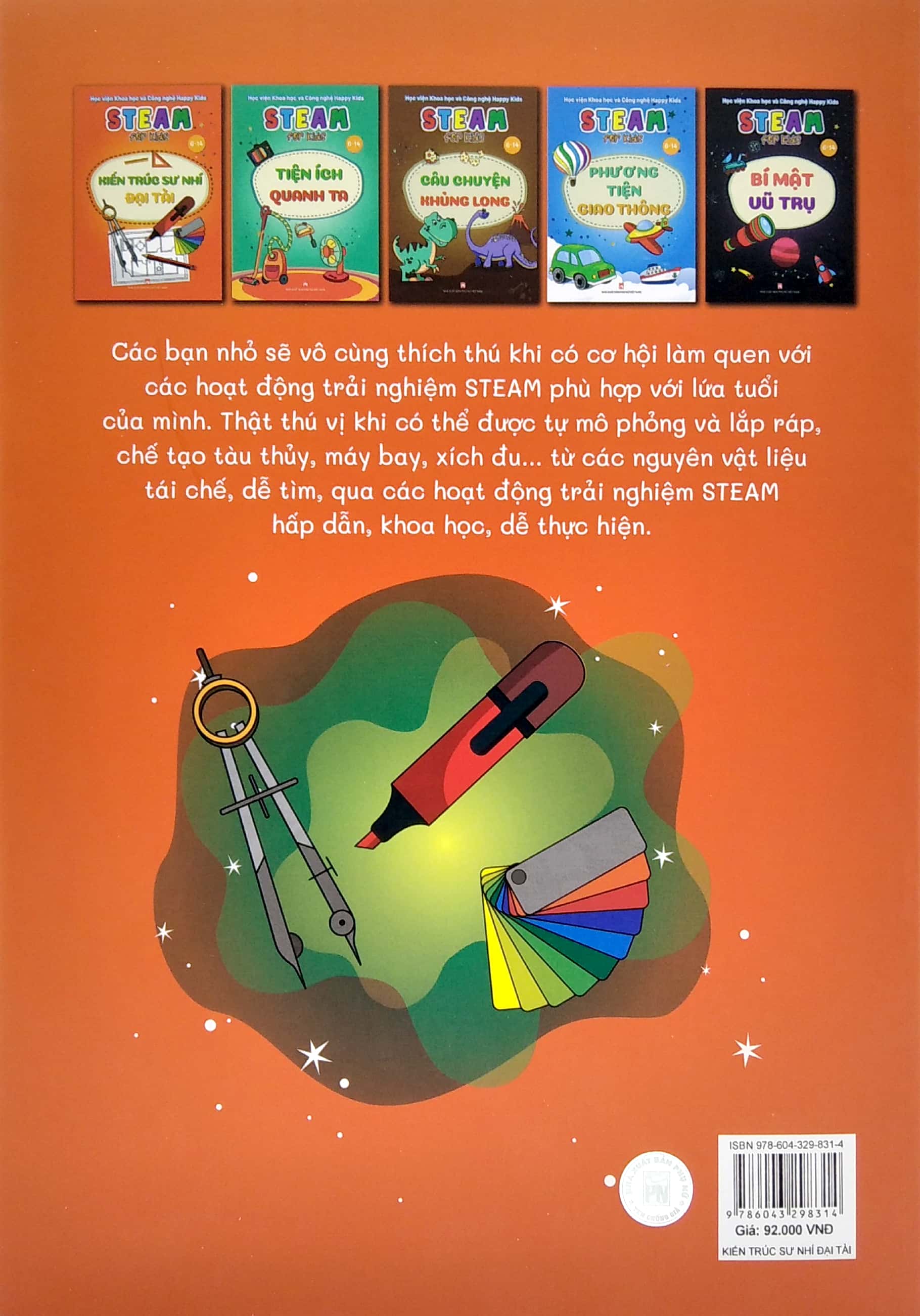 steam for kids - kiến trúc sư nhí đại tài (6-14 tuổi)