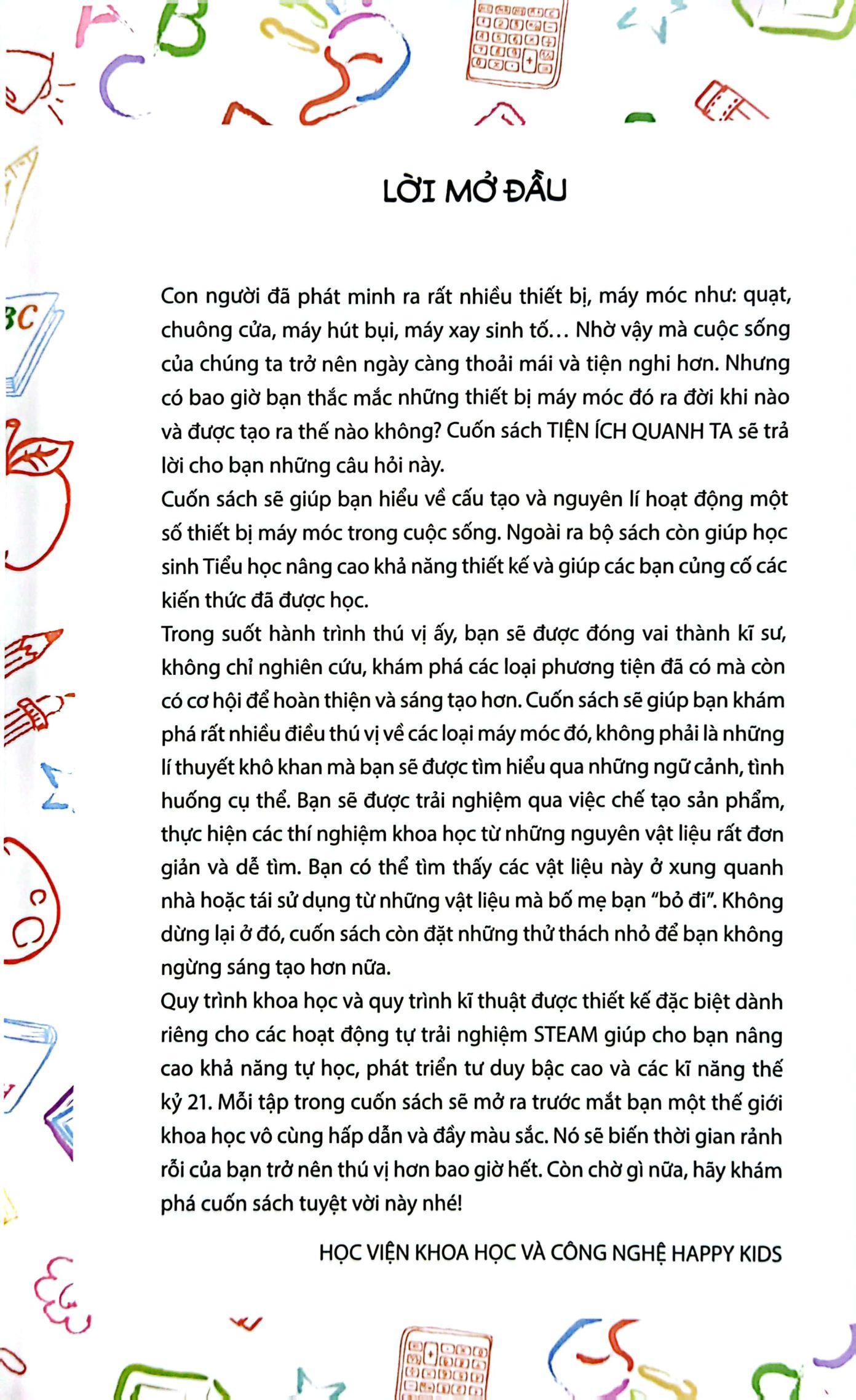 steam for kids: tiện ích quanh ta (6-14 tuổi)