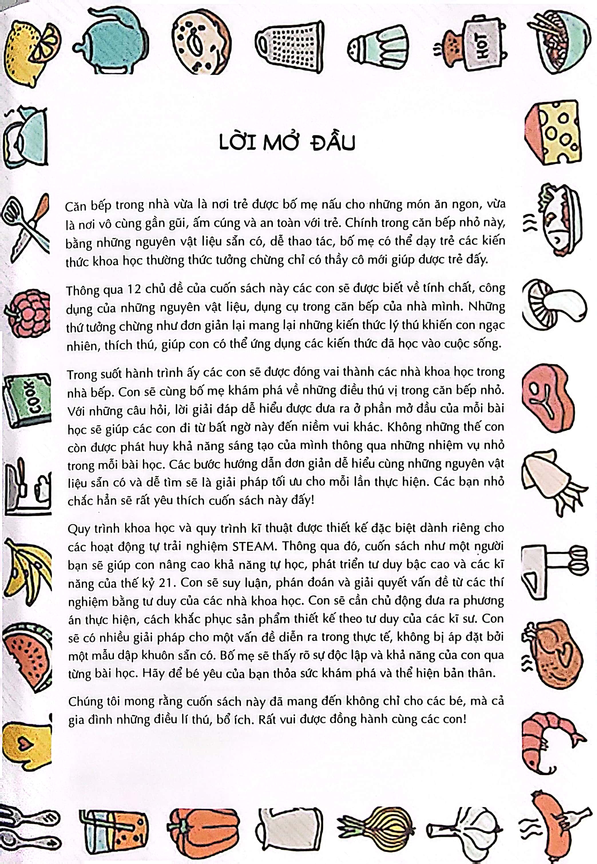 steam for kids - tớ là đầu bếp nhí (giáo dục sớm 3-6 tuổi)