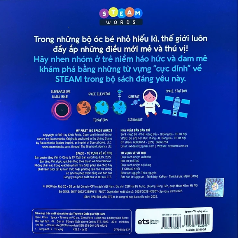 steam words space - từ vựng về vũ trụ