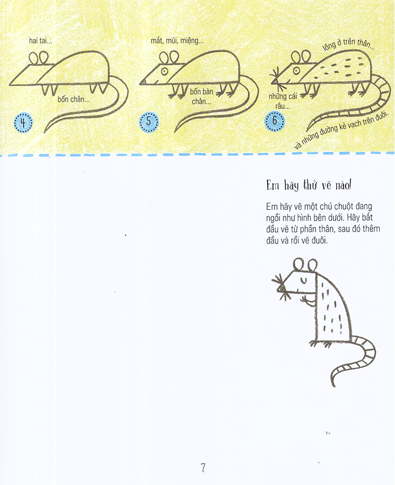 step by step drawing - vẽ cơ bản từ a-z - các loài động vật