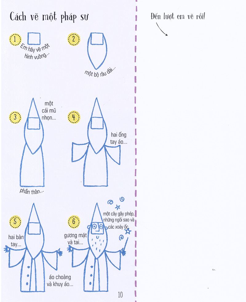 step by step drawing - vẽ cơ bản từ a-z - các nhân vật thú vị