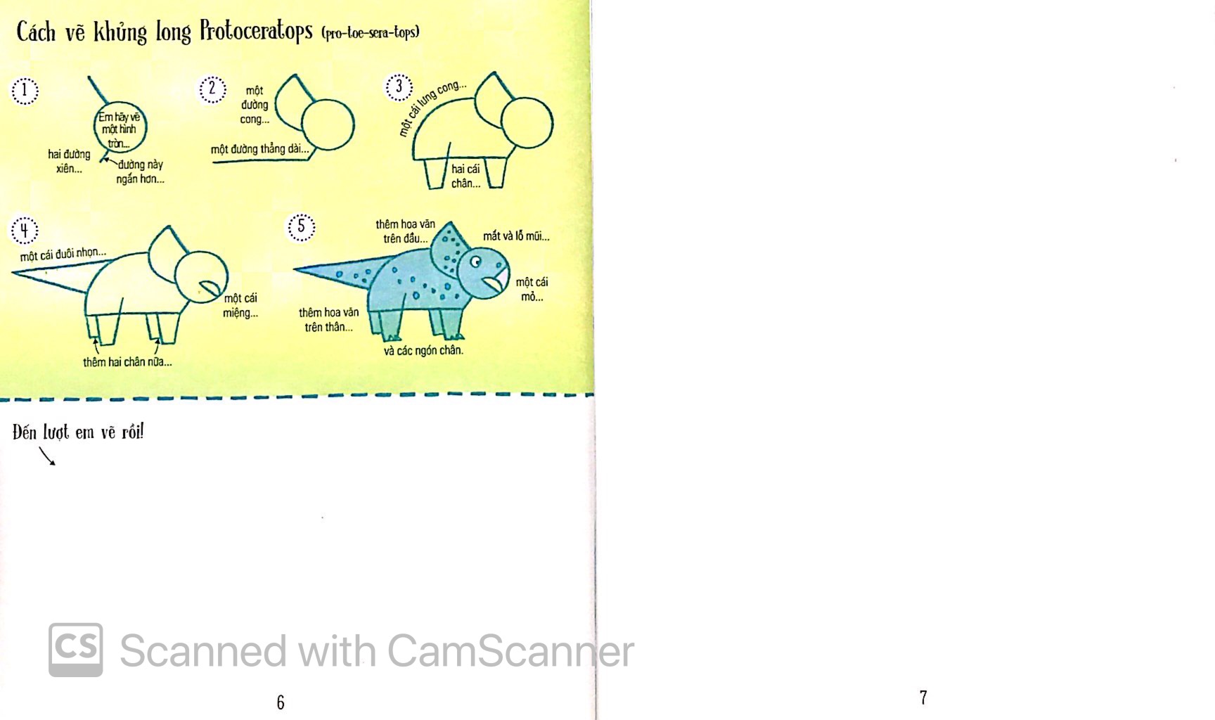 step by step drawing - vẽ cơ bản từ a-z - công viên khủng long