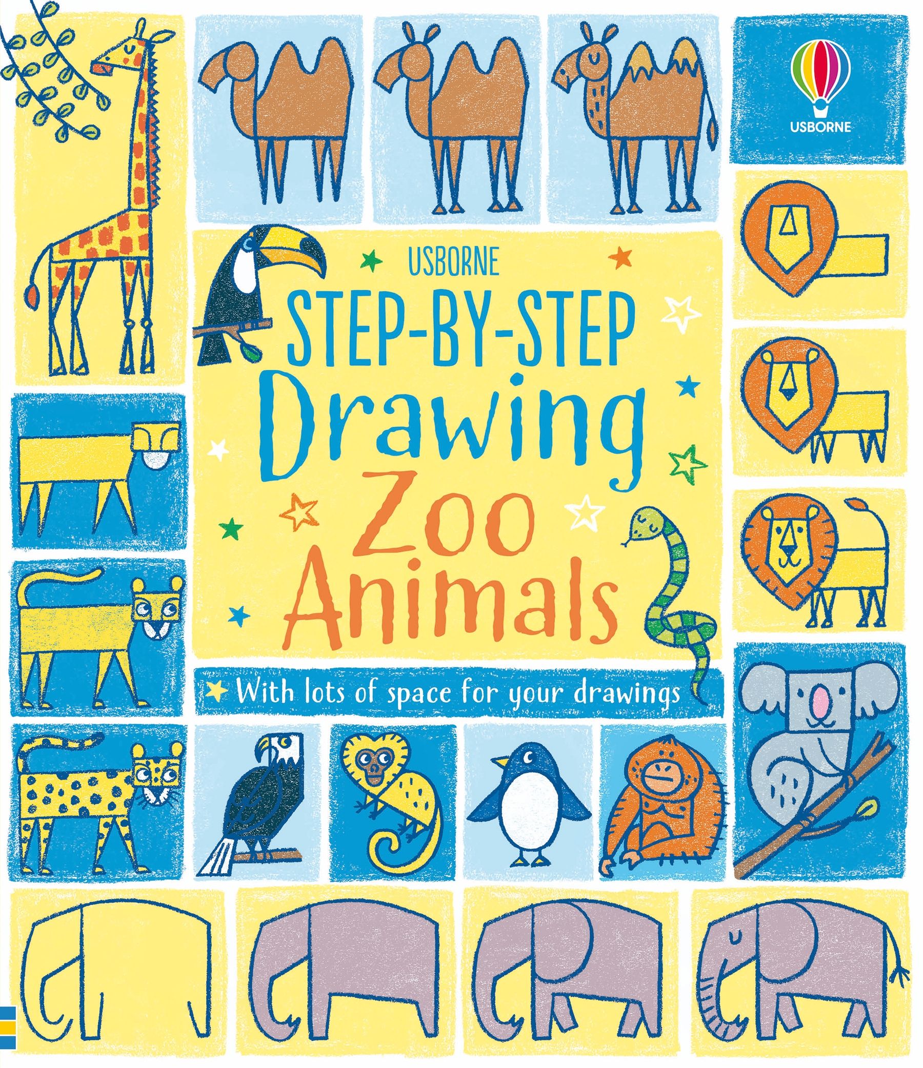 step-by-step drawing zoo animals