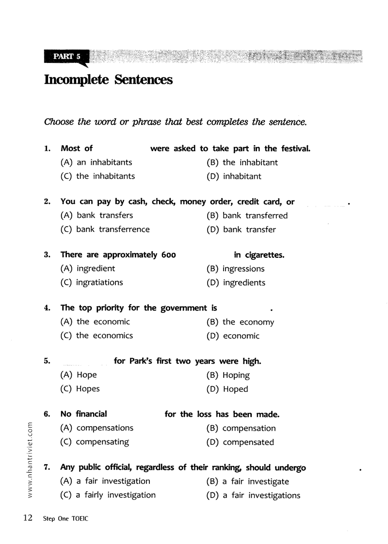 step one toeic (beginner-level skill-building guidebook)