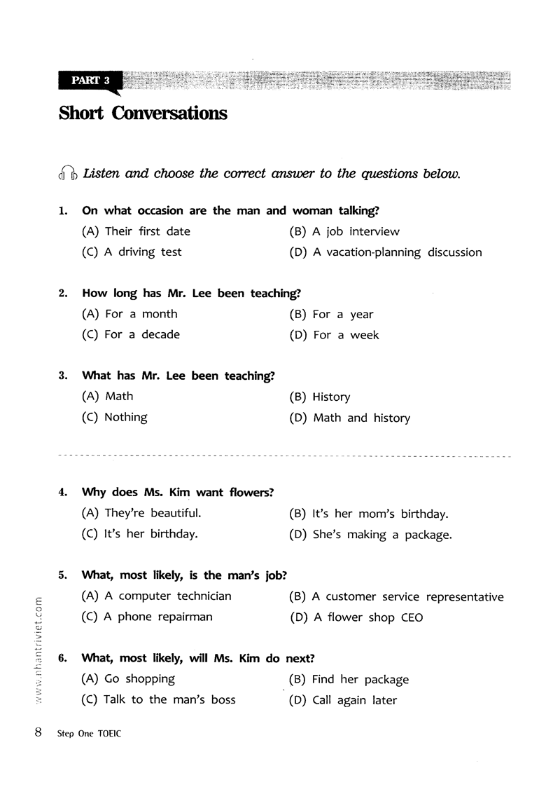 step one toeic (beginner-level skill-building guidebook)