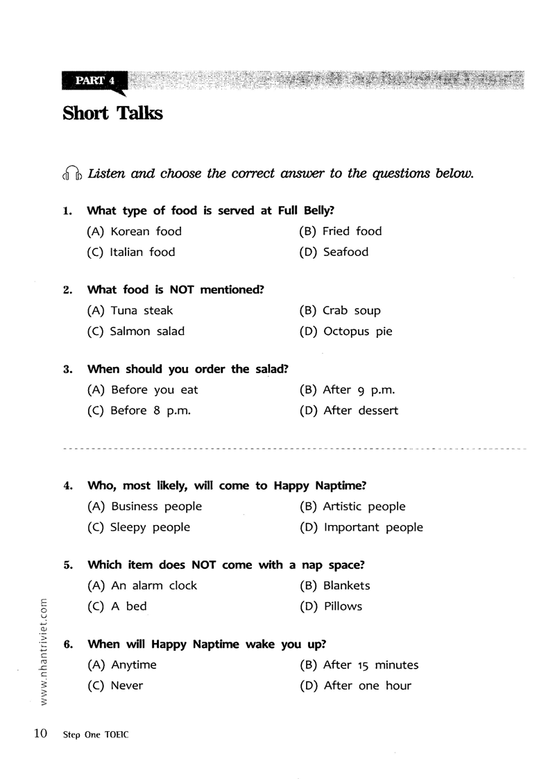 step one toeic (beginner-level skill-building guidebook)