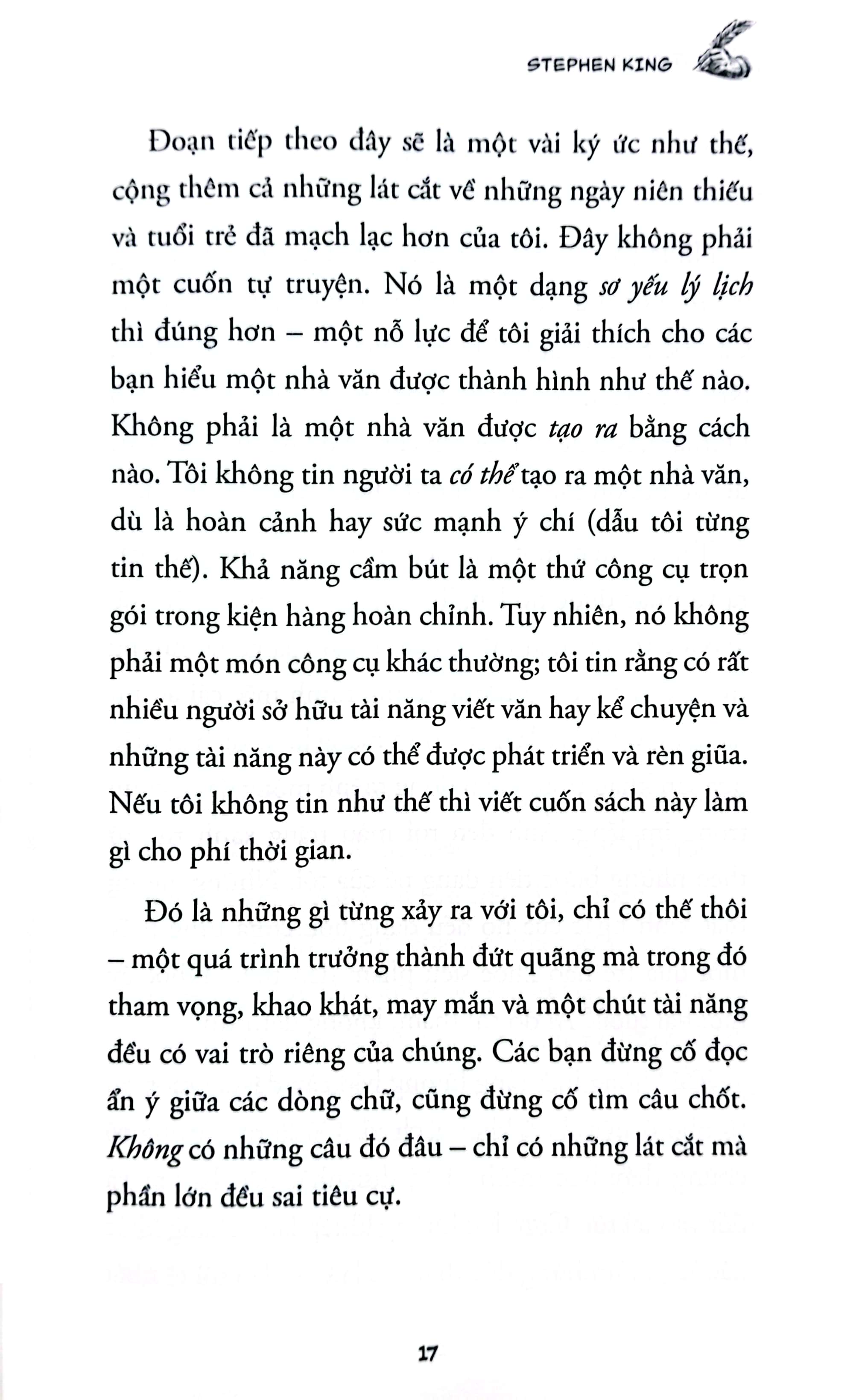 stephen king - chuyện nghề viết