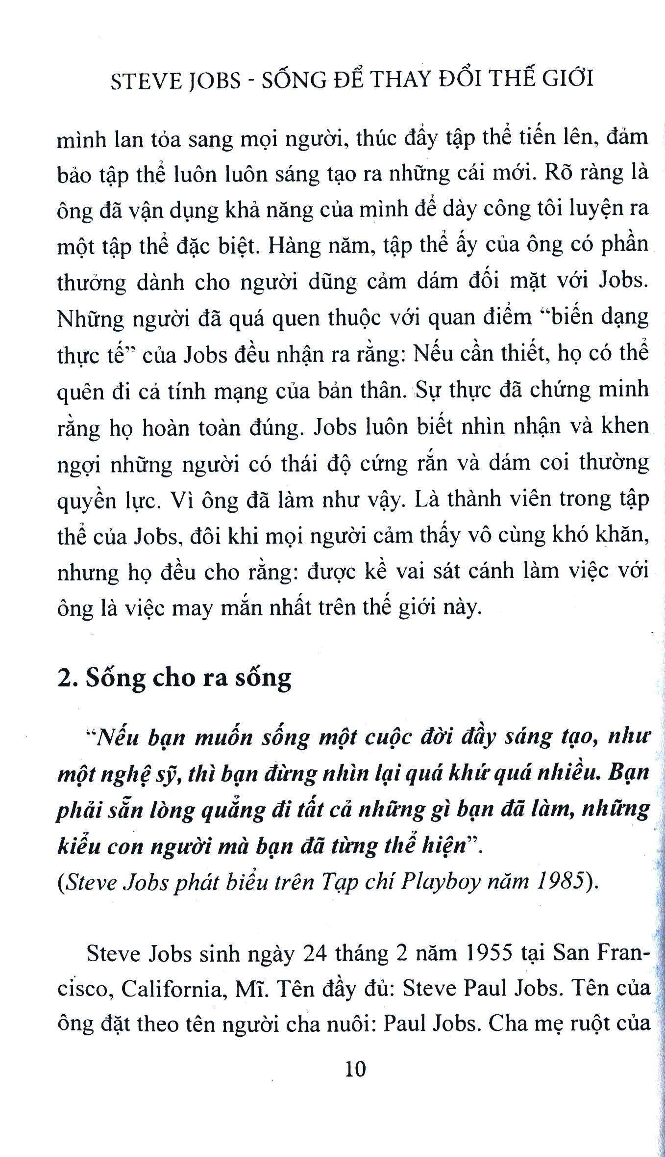 steve jobs - sống để thay đổi thế giới