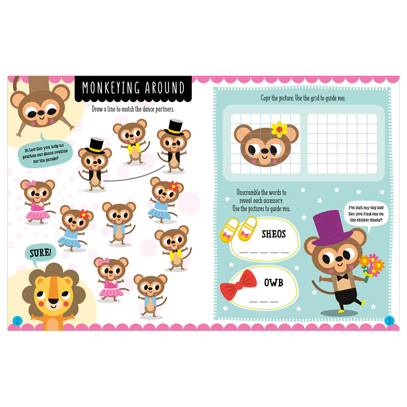 stick pop play animal parade