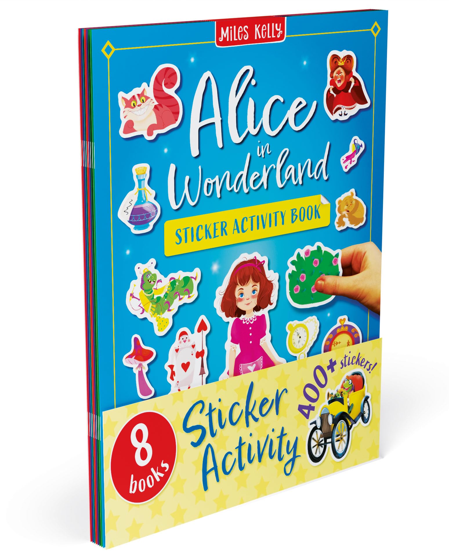 sticker activity books - alice in wonderland (8 books)
