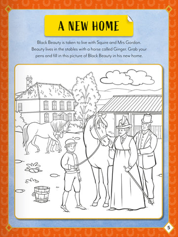 sticker activity books - black beauty