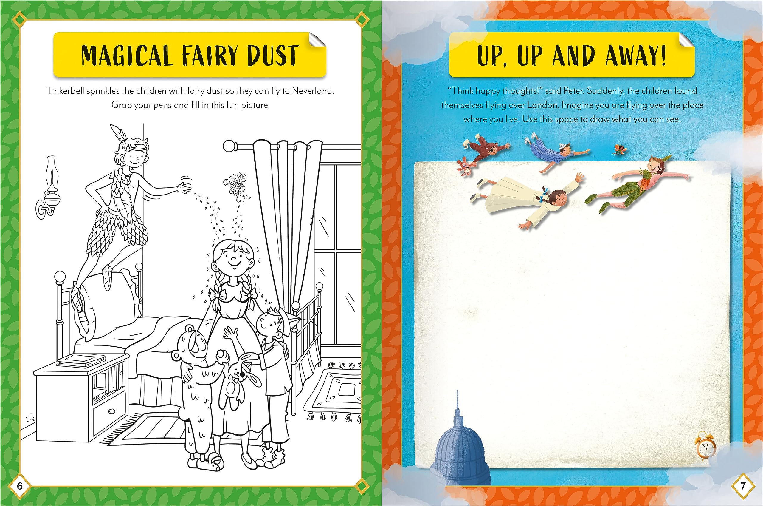 sticker activity books - peter pan