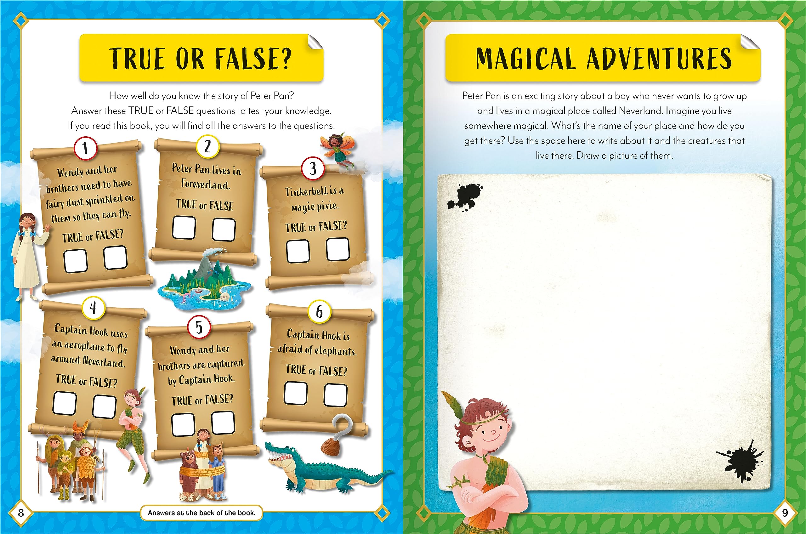 sticker activity books - peter pan