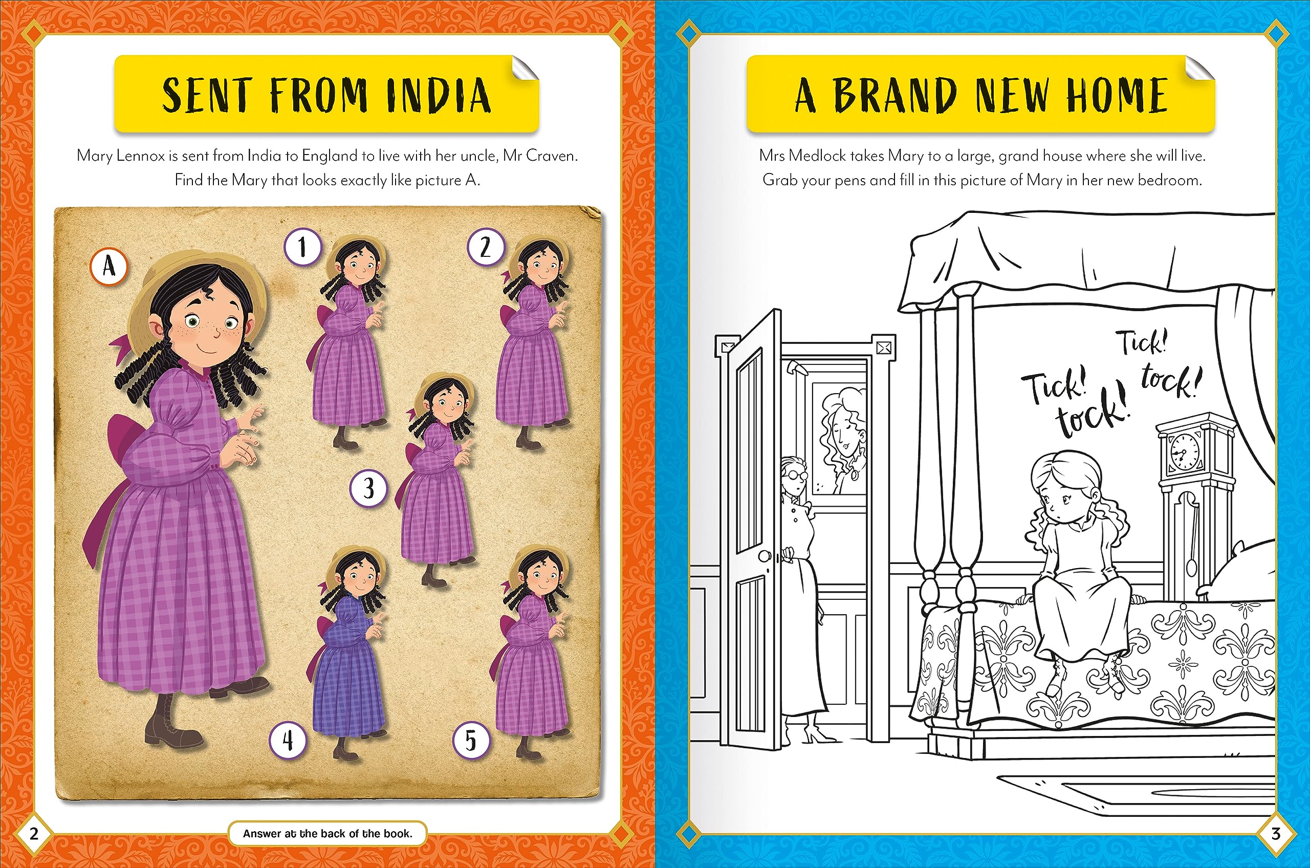 sticker activity books - the secret garden