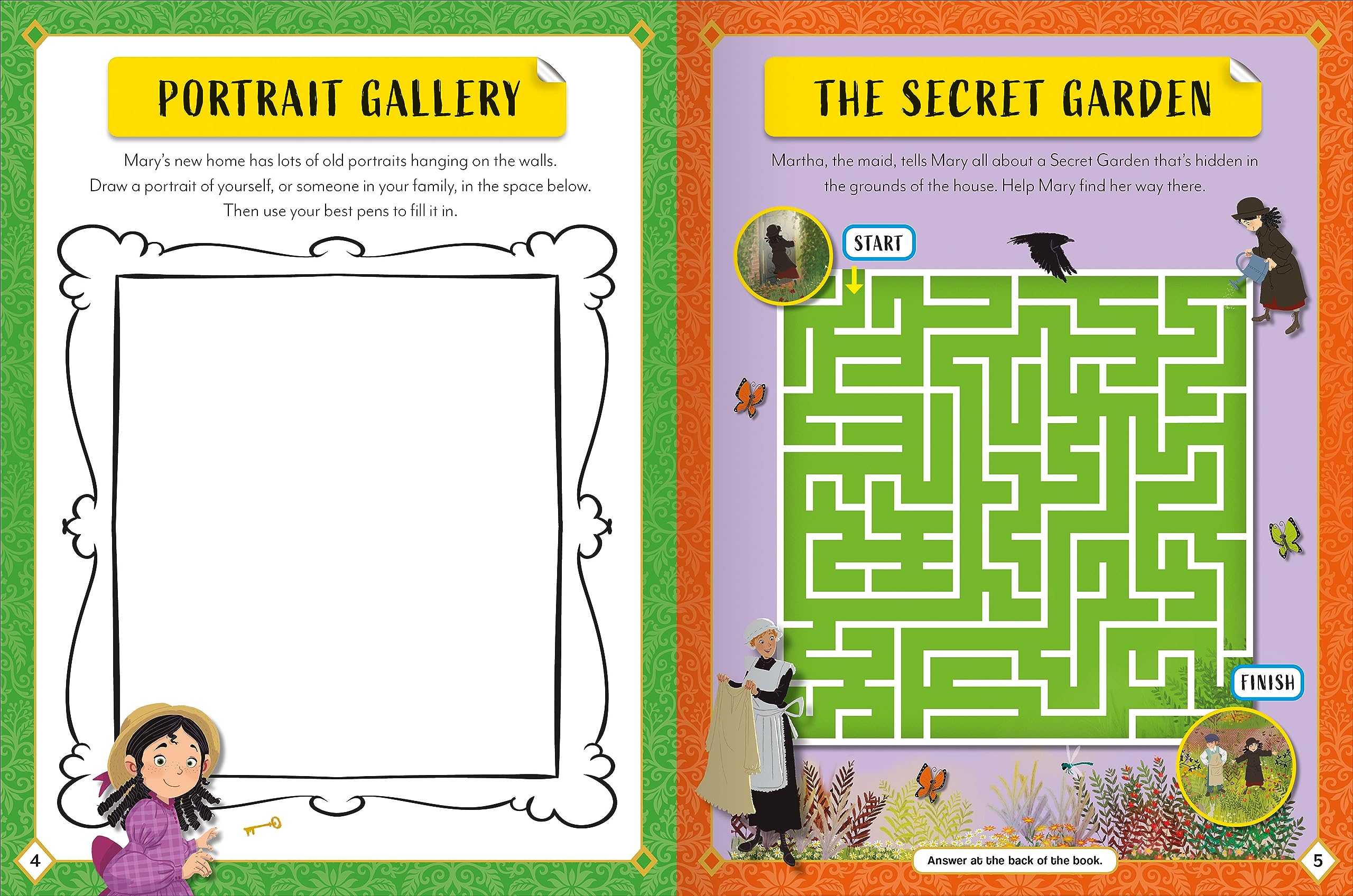 sticker activity books - the secret garden
