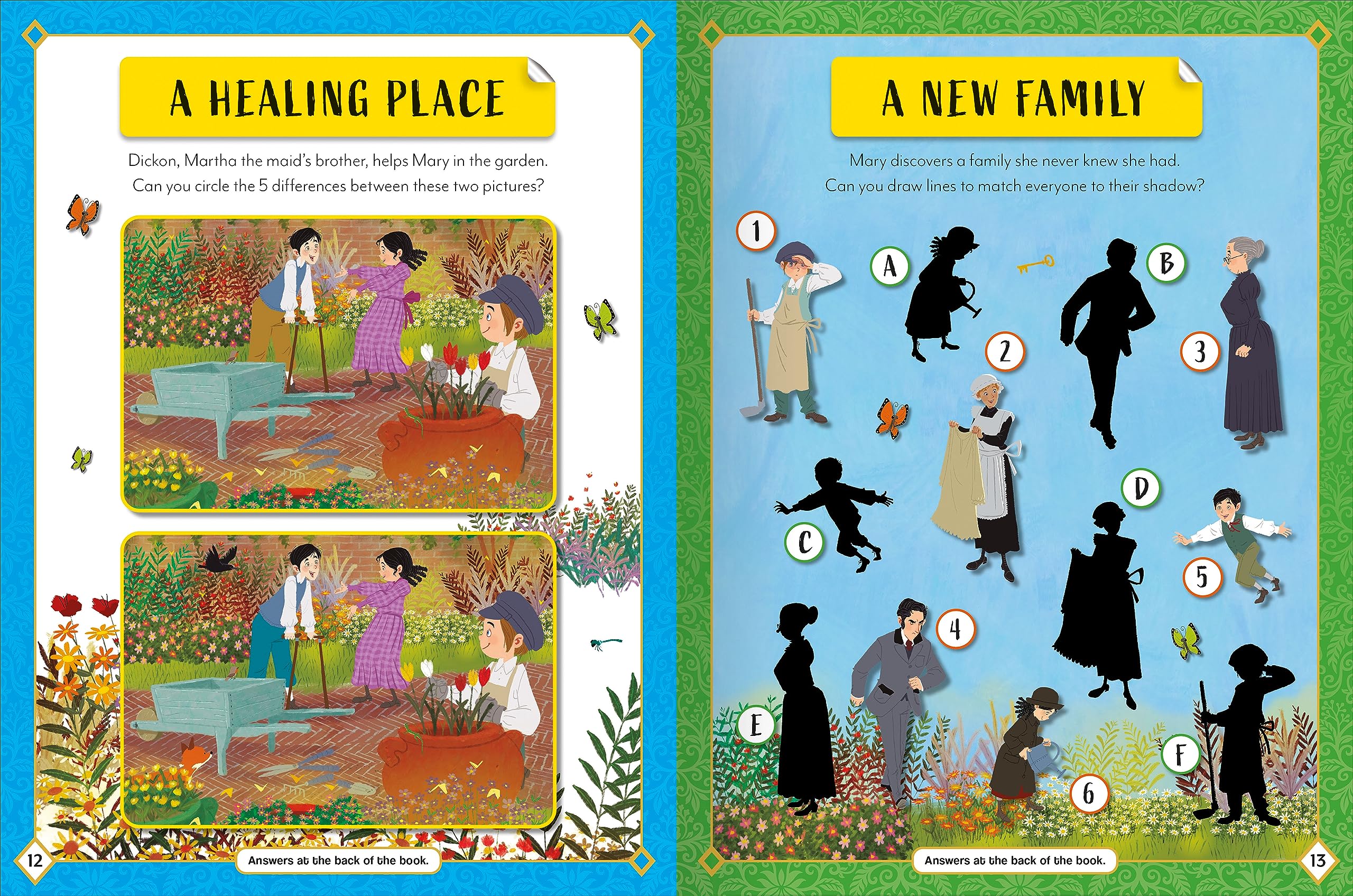 sticker activity books - the secret garden