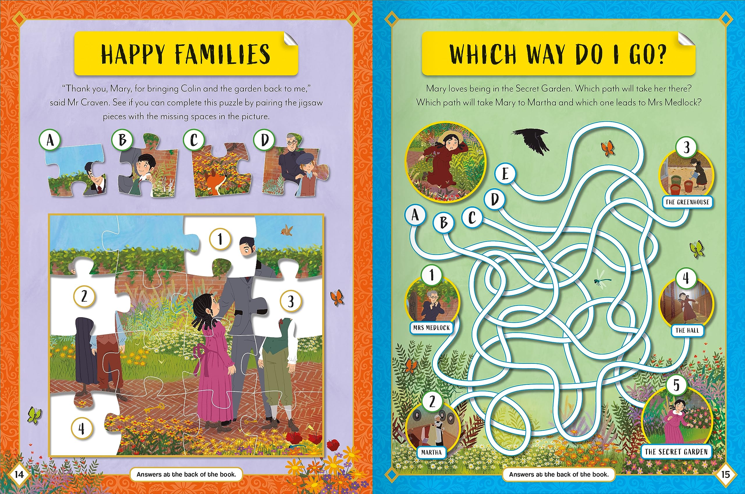 sticker activity books - the secret garden