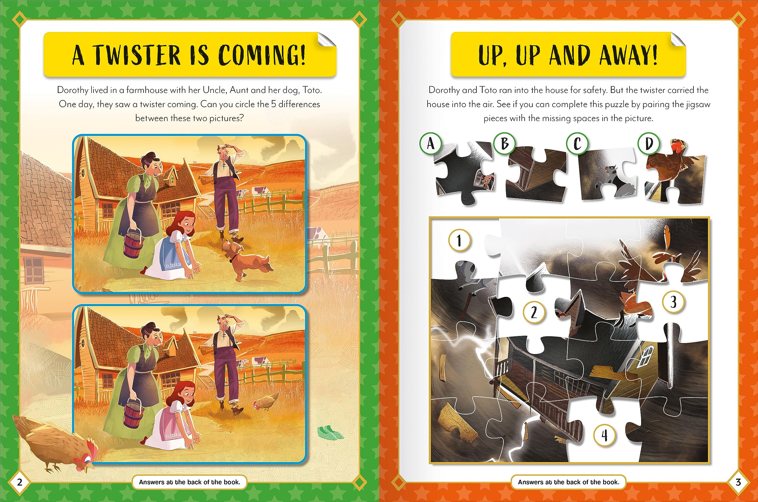 sticker activity books - the wizard of oz