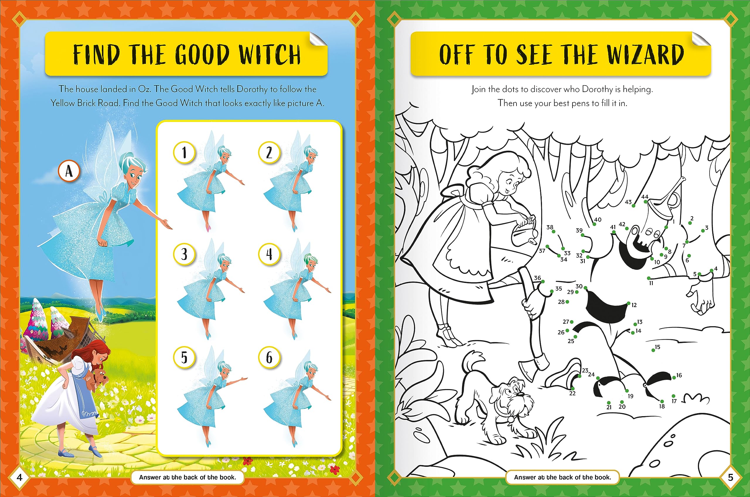 sticker activity books - the wizard of oz