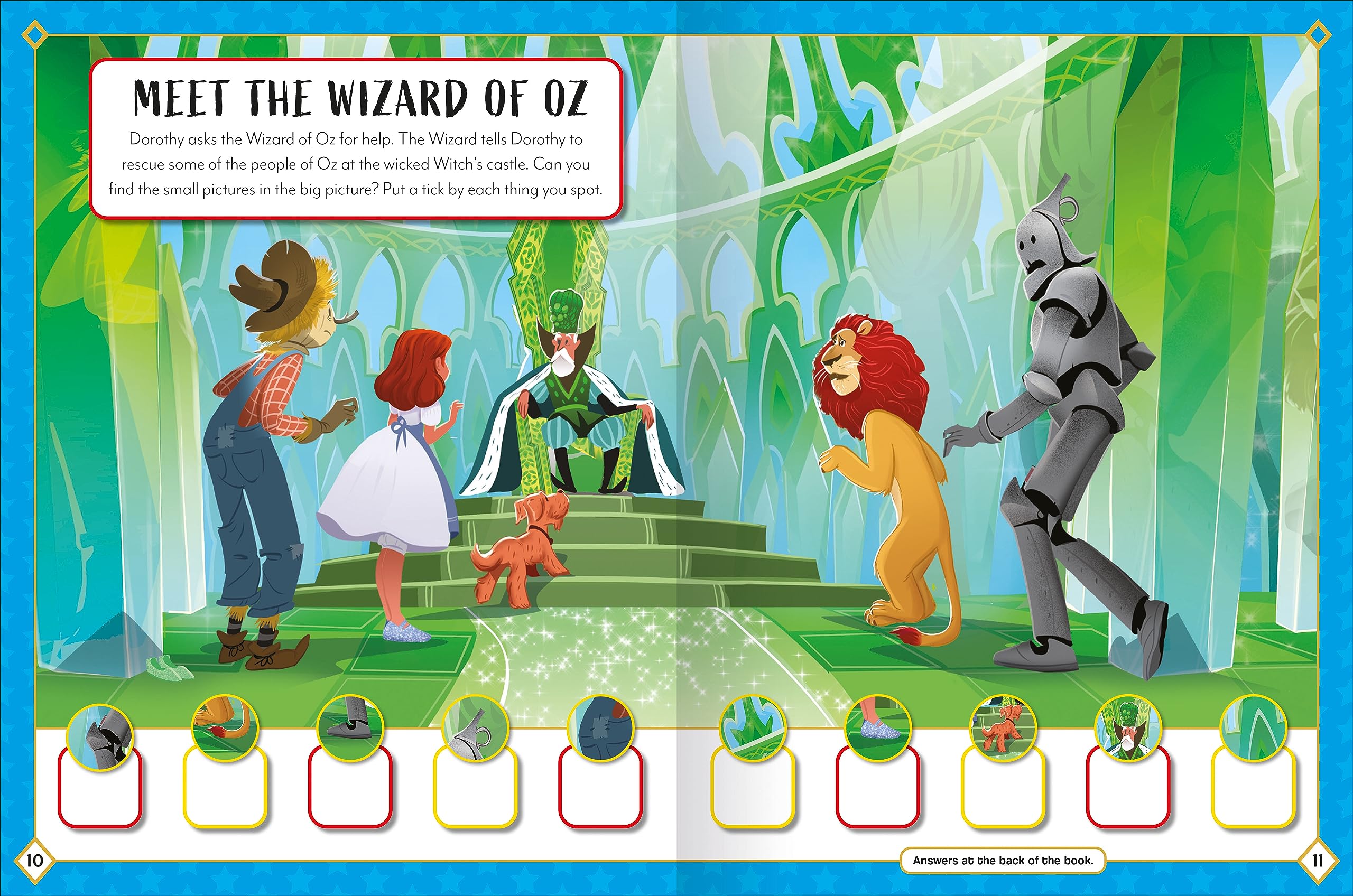 sticker activity books - the wizard of oz
