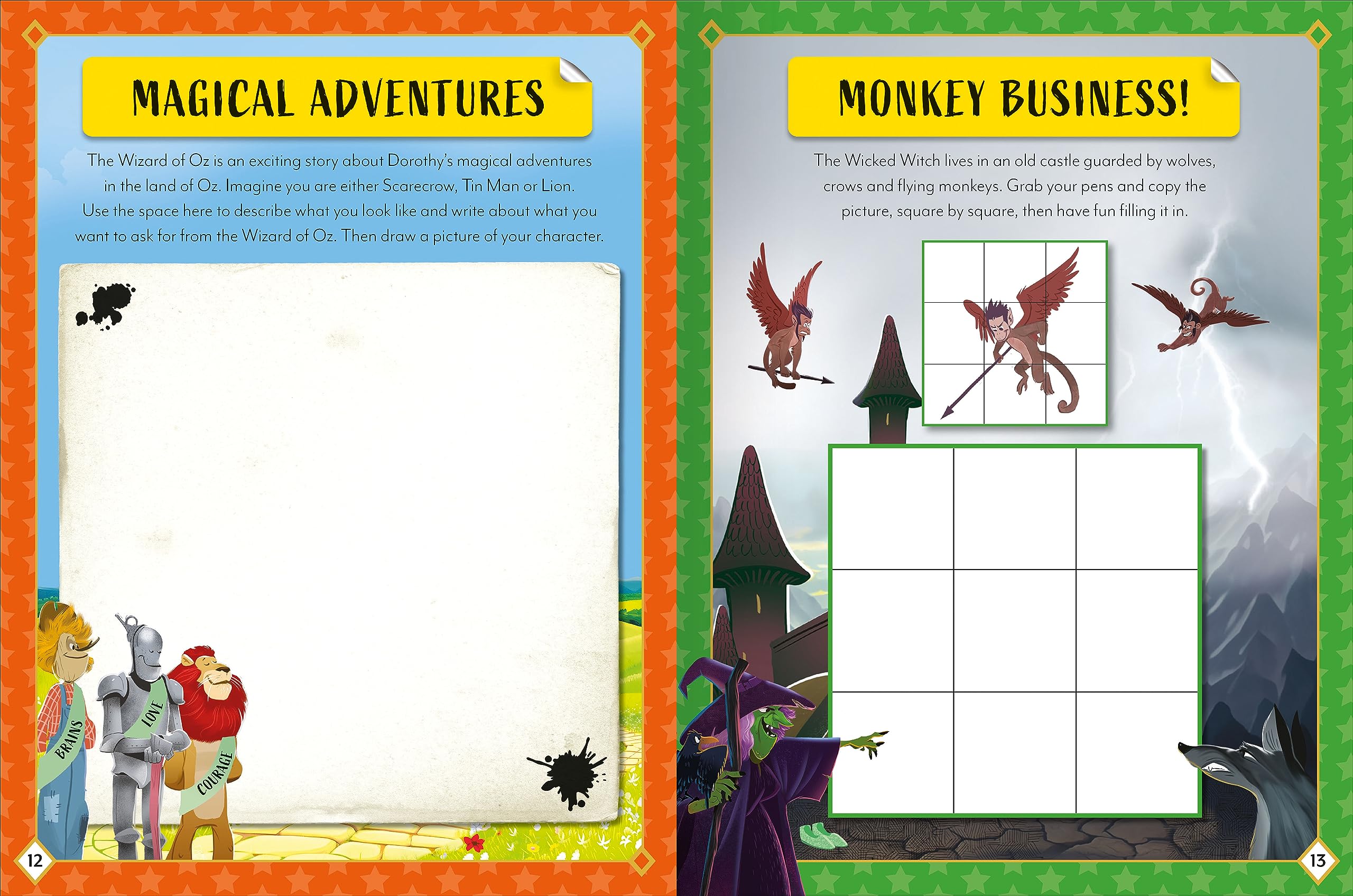 sticker activity books - the wizard of oz