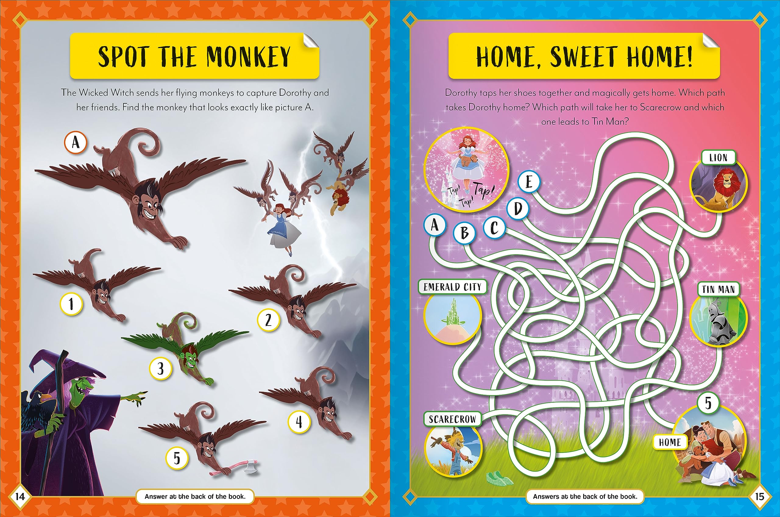 sticker activity books - the wizard of oz
