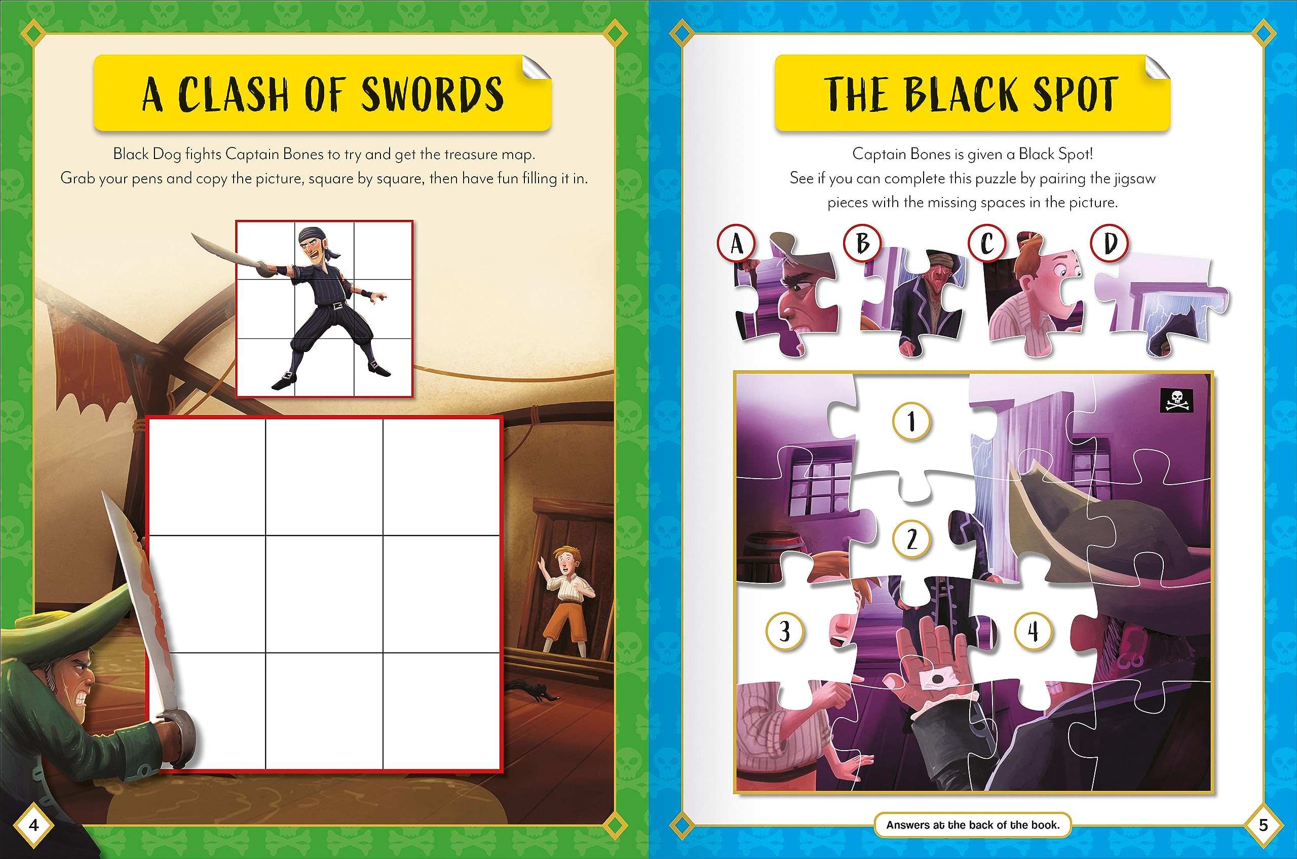 sticker activity books - treasure island