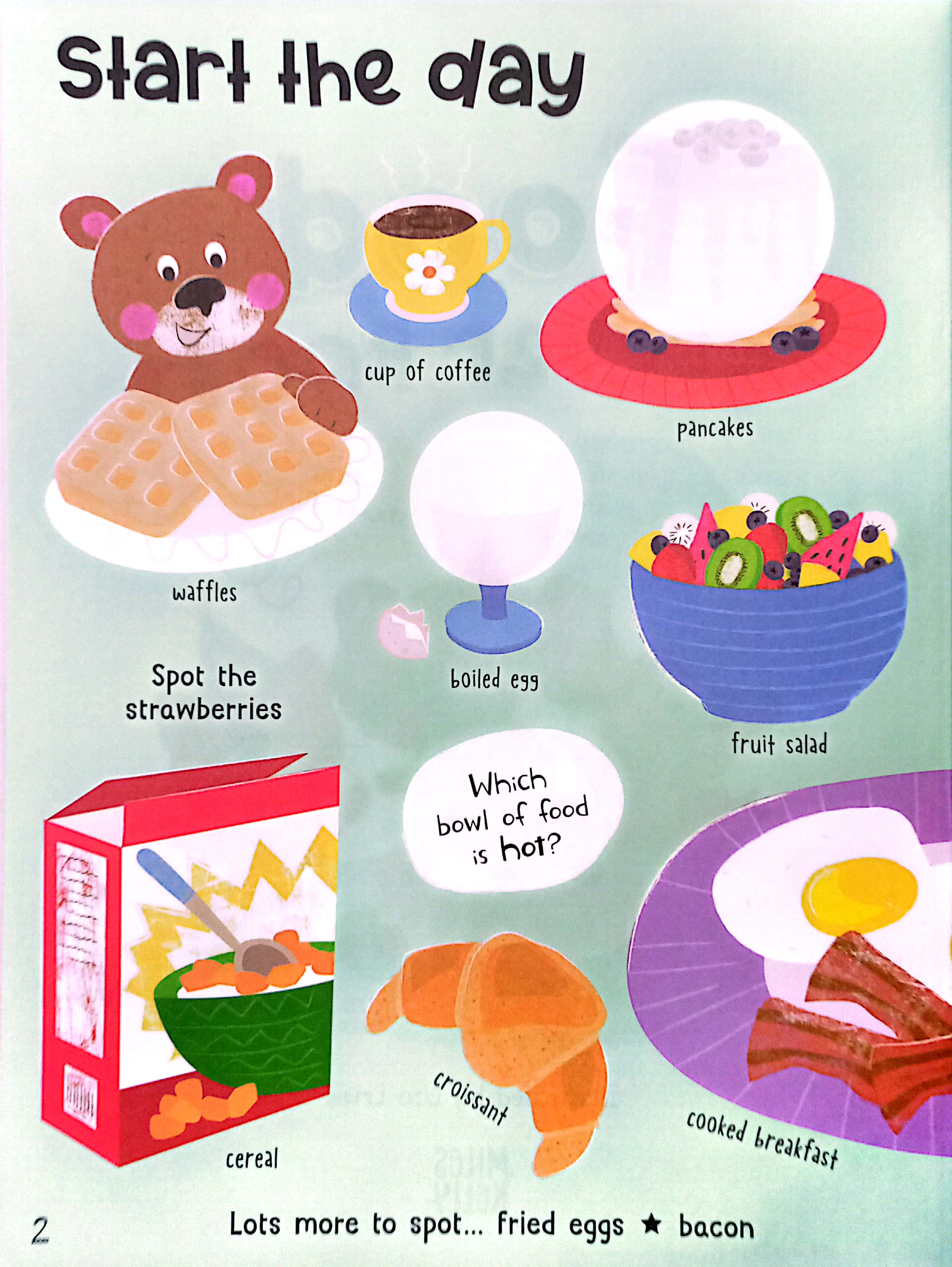 sticker book - food