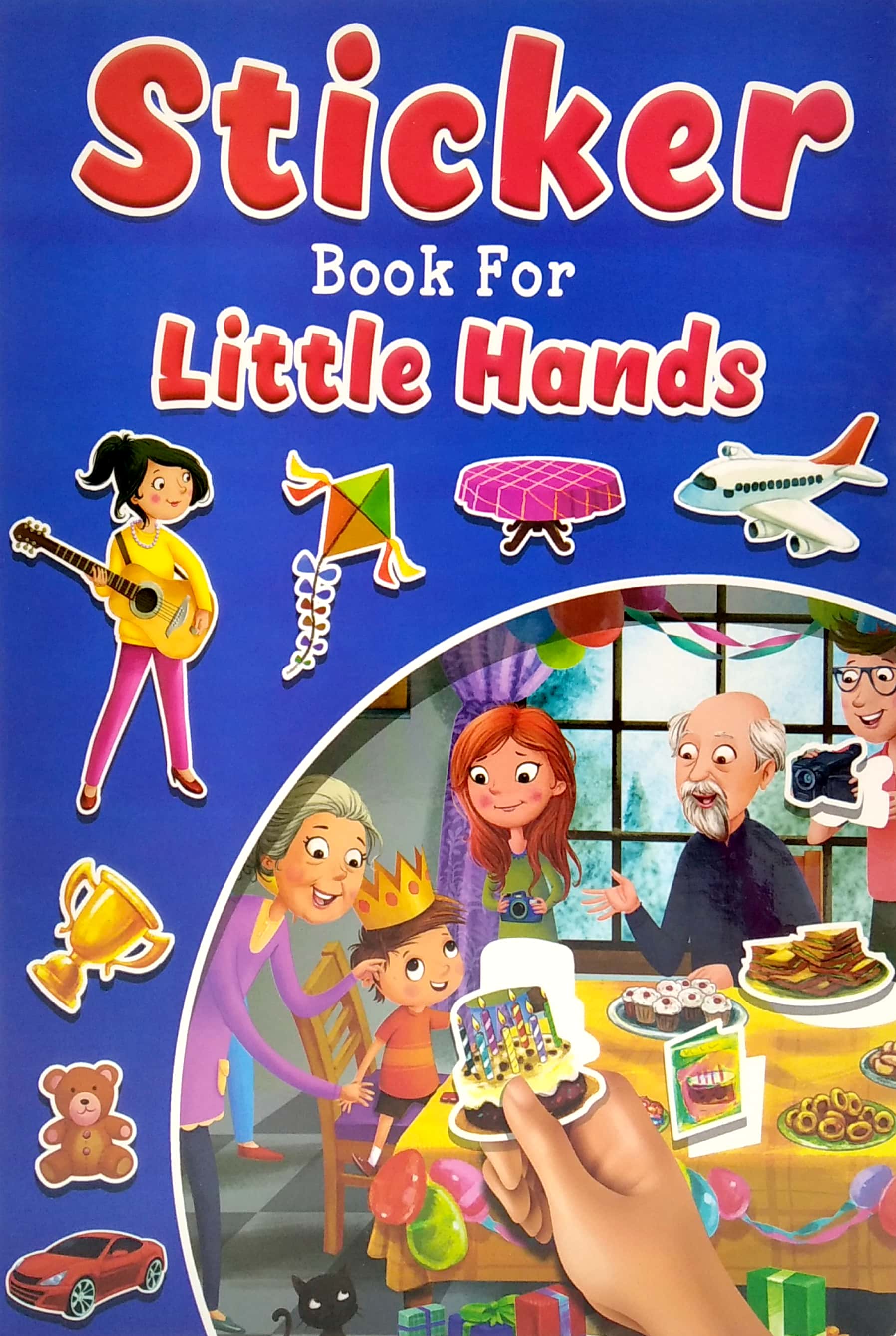 sticker book for little hands - blue