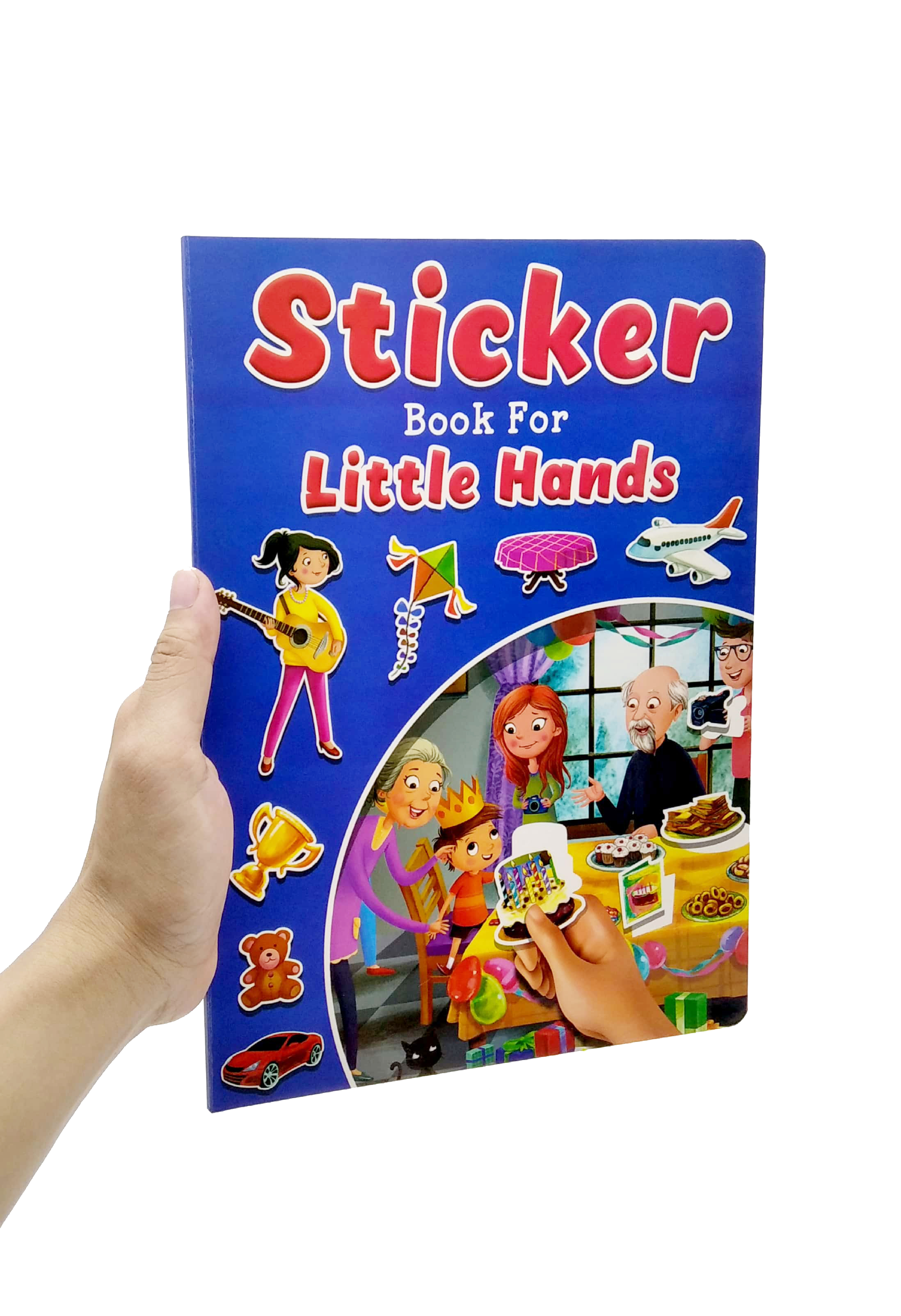 sticker book for little hands - blue