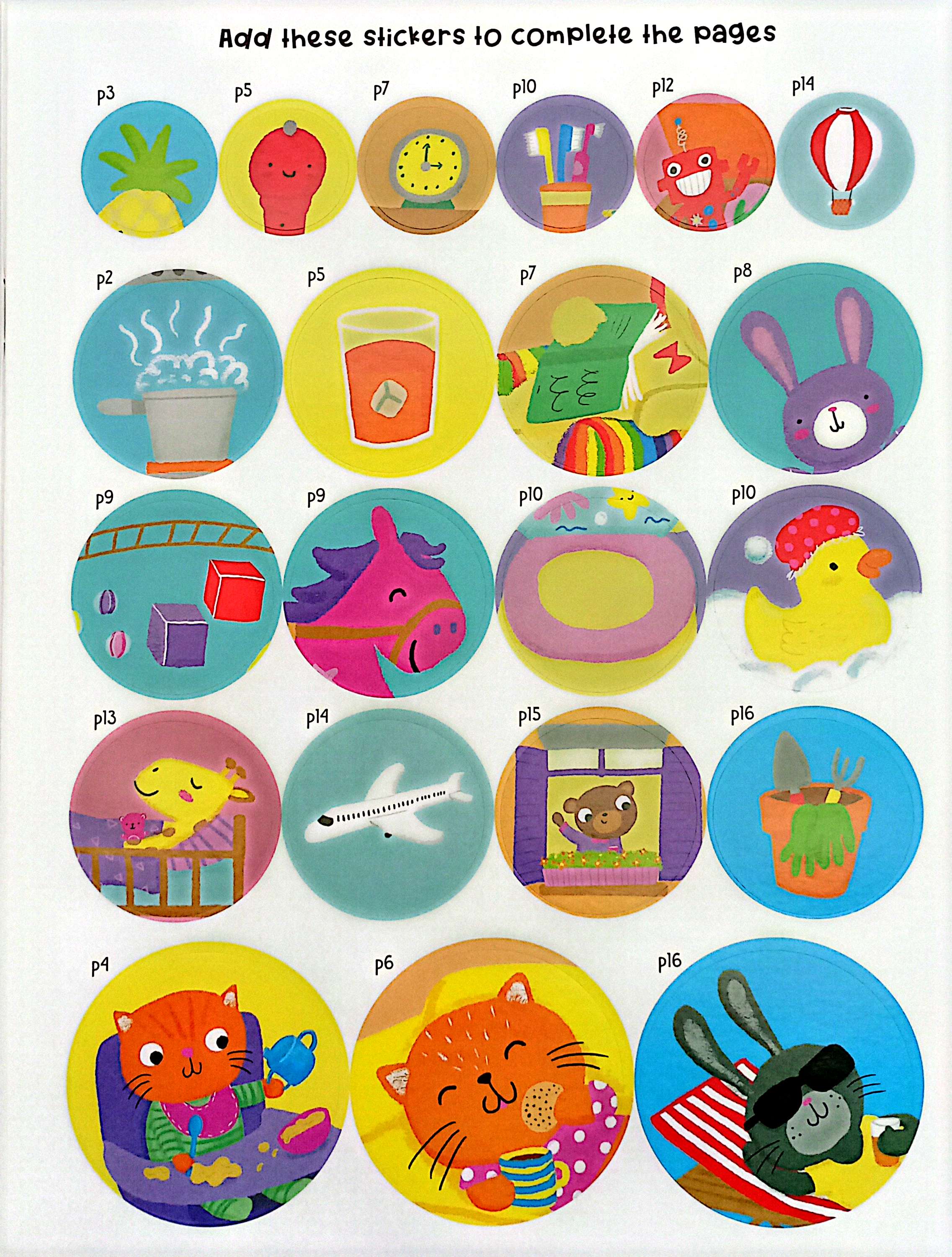 sticker book - home