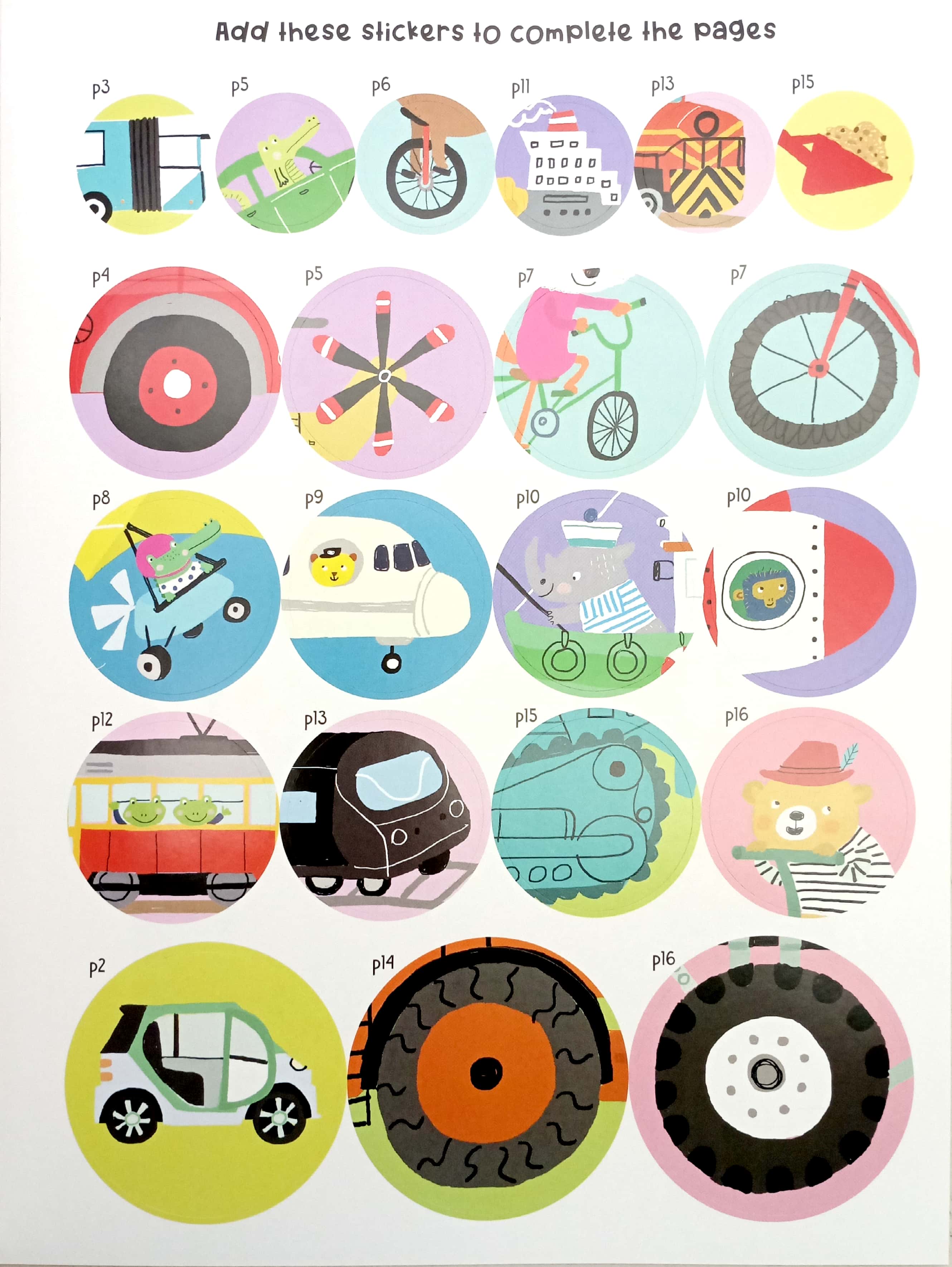 sticker book - on the go