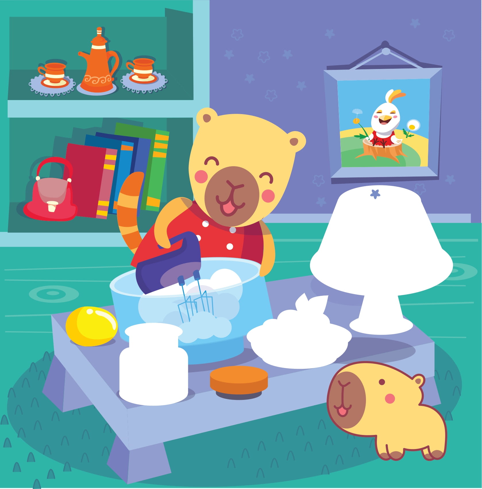 Sticker Capybara - Tìm Vật Ẩn Giấu - NgườI Bạn Tuyết