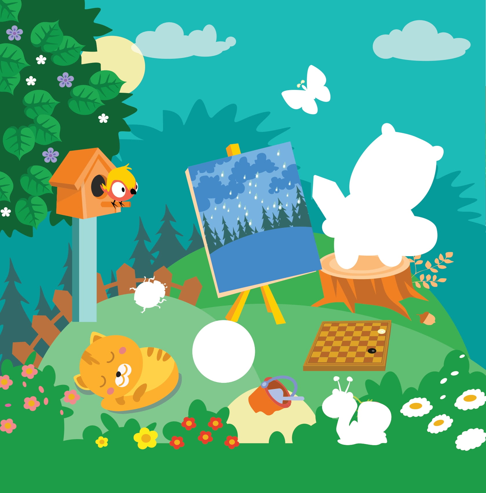 Sticker Capybara - Tìm Vật Ẩn Giấu - Vương Quốc Đồ Chơi