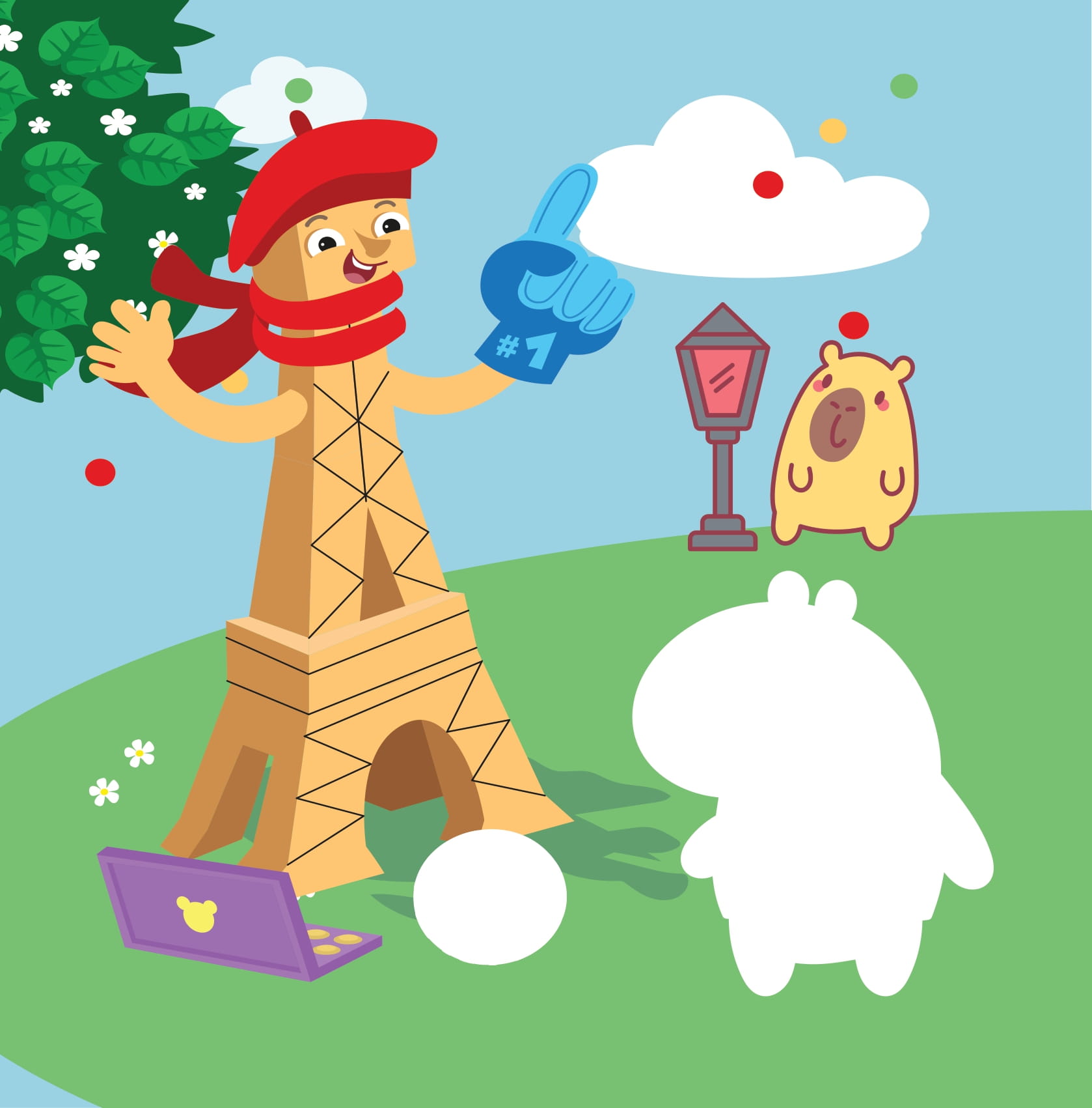 Sticker Capybara - Tìm Vật Ẩn Giấu - Vương Quốc Đồ Chơi