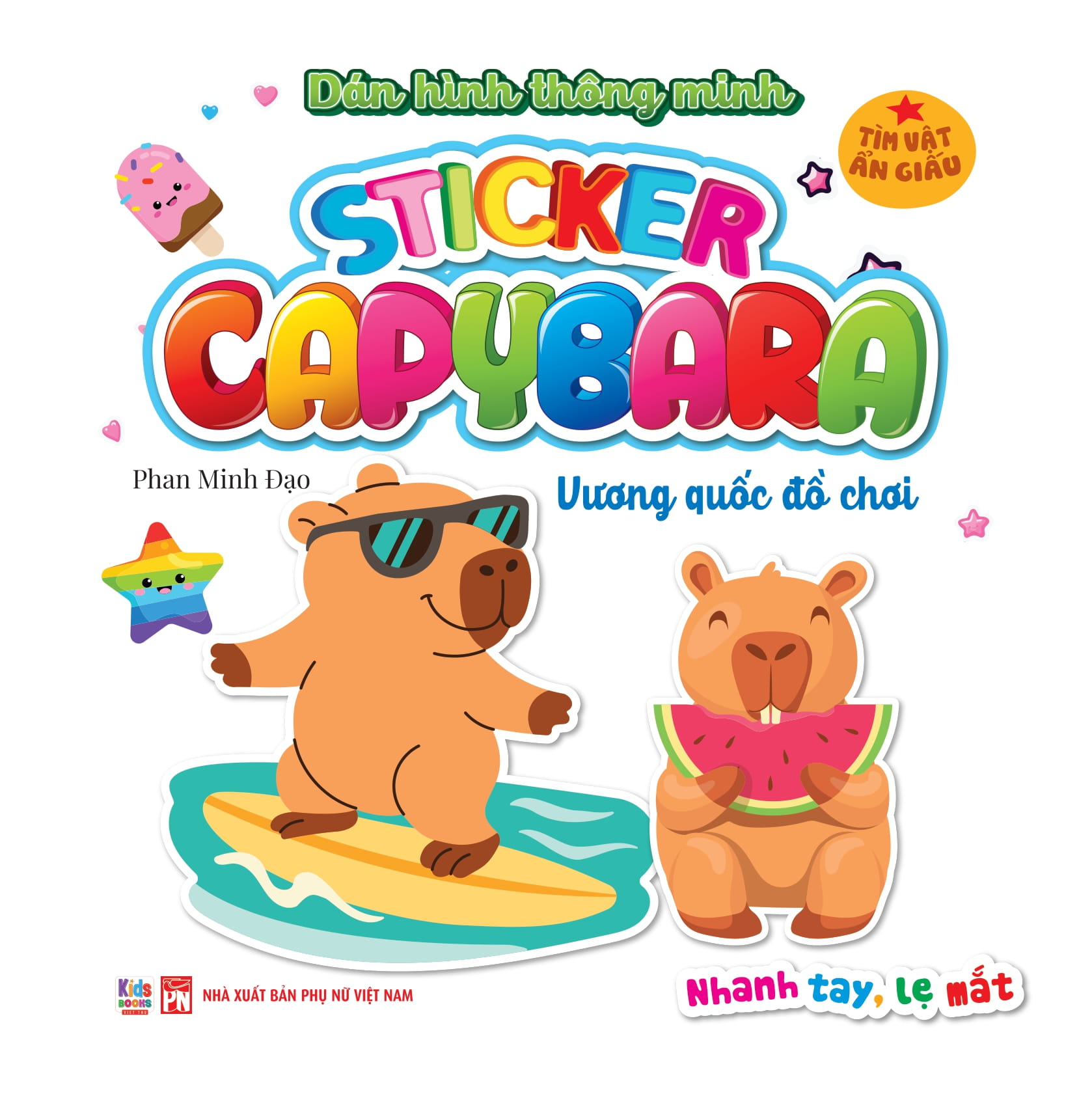 Sticker Capybara - Tìm Vật Ẩn Giấu - Vương Quốc Đồ Chơi