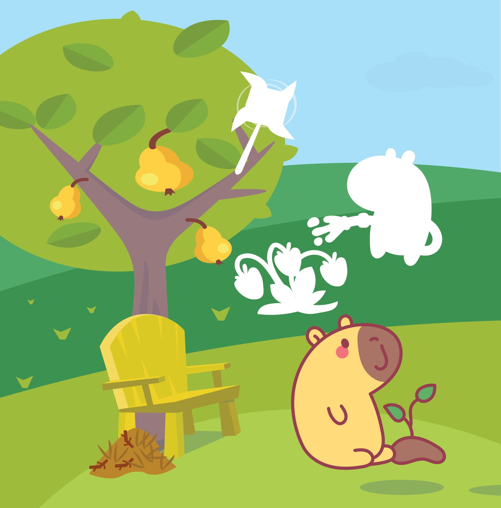 Sticker Capybara - Tìm Vật Ẩn Giấu - Vương Quốc Đồ Chơi