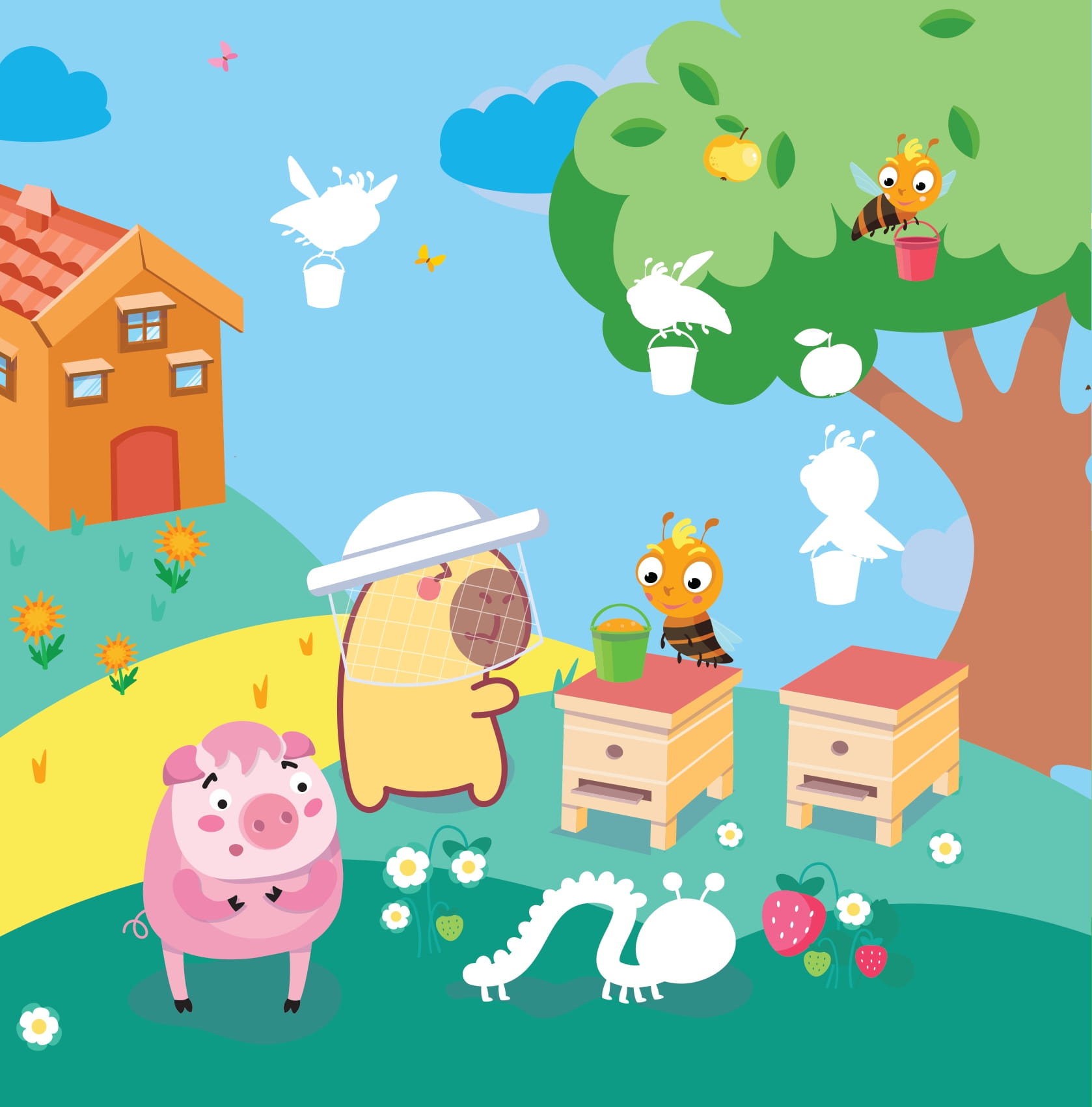 Sticker Capybara - Tìm Vật Ẩn Giấu - Vương Quốc Đồ Chơi