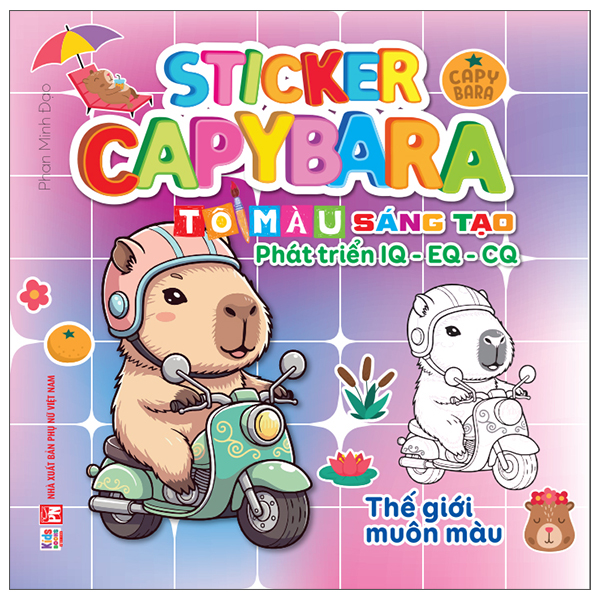 Sticker Capybara - To Mau Sang Tao Phat Trien IQ-EQ-CQ - Am Thanh Cuoc Song