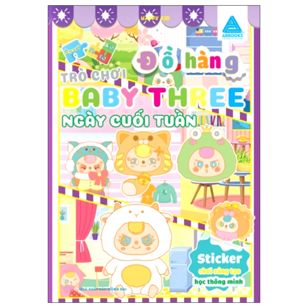 sticker chơi sáng tạo học thông minh - trò chơi đồ hàng baby three - lớp học mẫu giáo