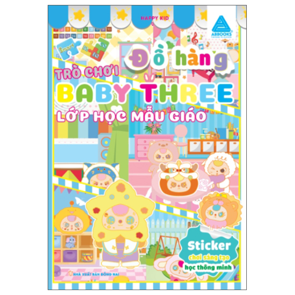 sticker chơi sáng tạo học thông minh - trò chơi đồ hàng baby three - ngày cuối tuần