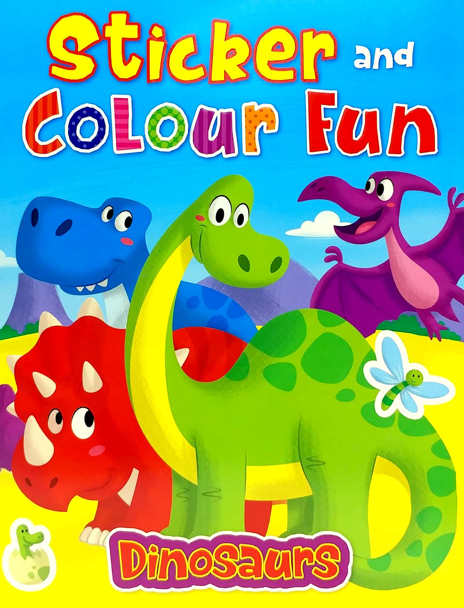 sticker & colour fun_ dinosaurs
