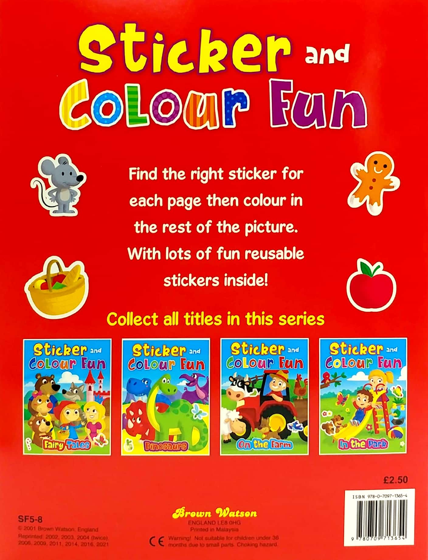 sticker & colour fun: fairy tales
