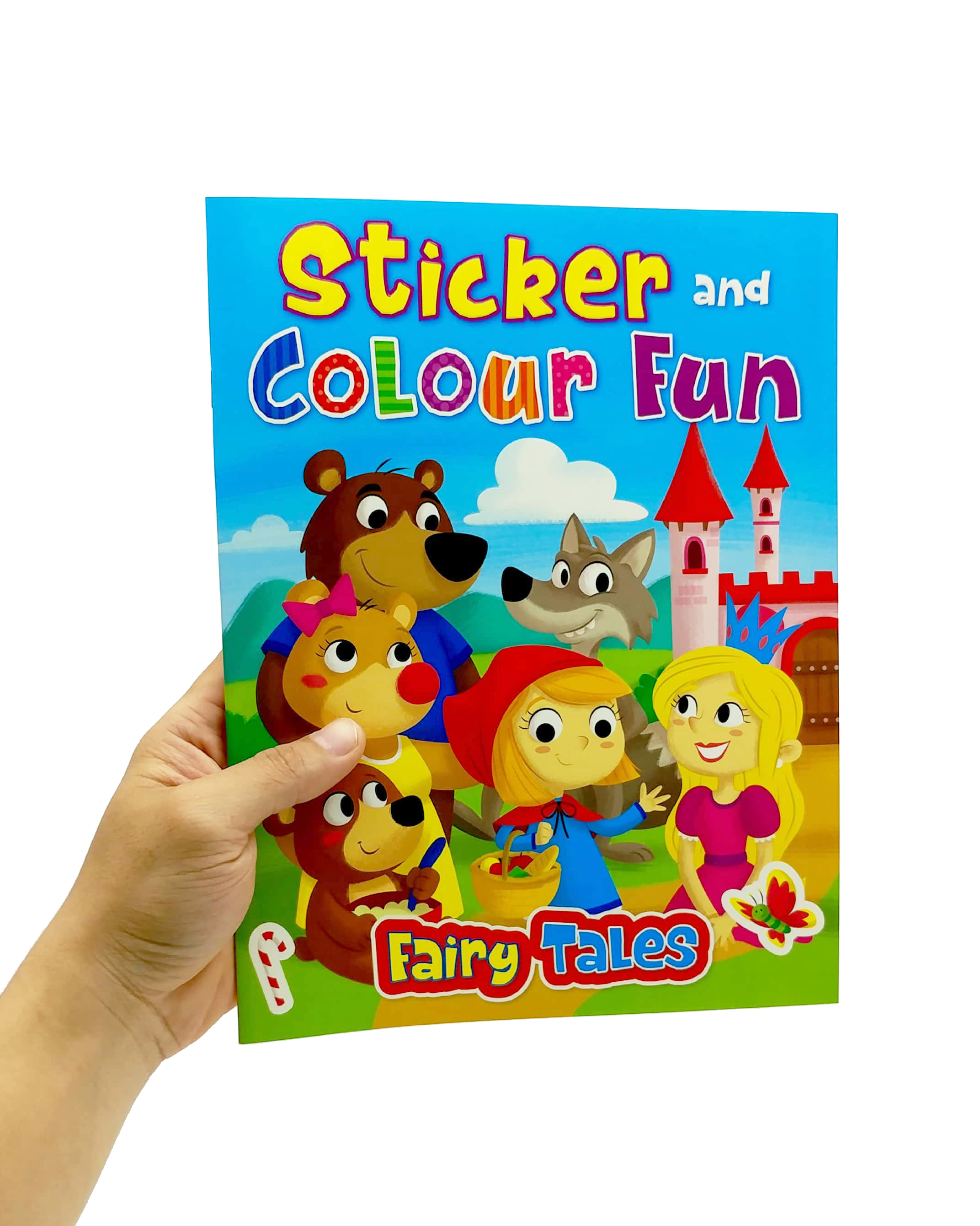 sticker & colour fun: fairy tales