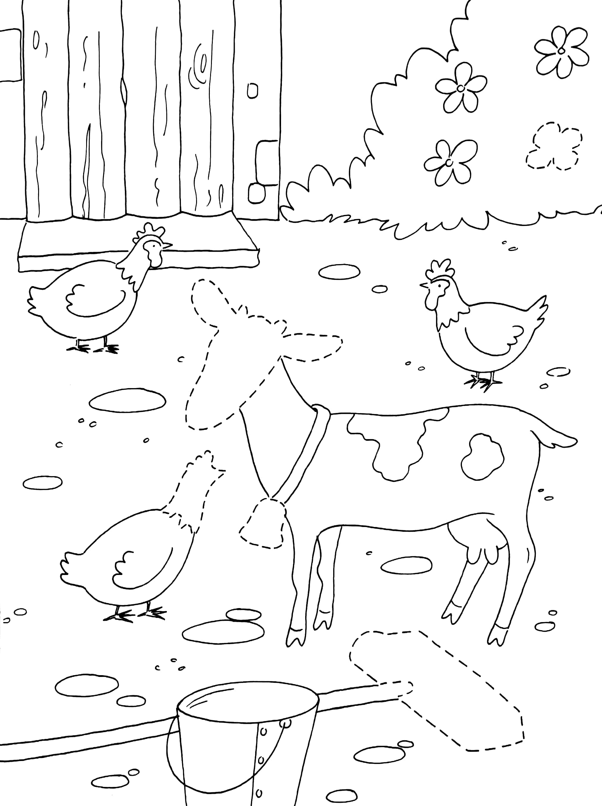 sticker & colour fun_ on the farm