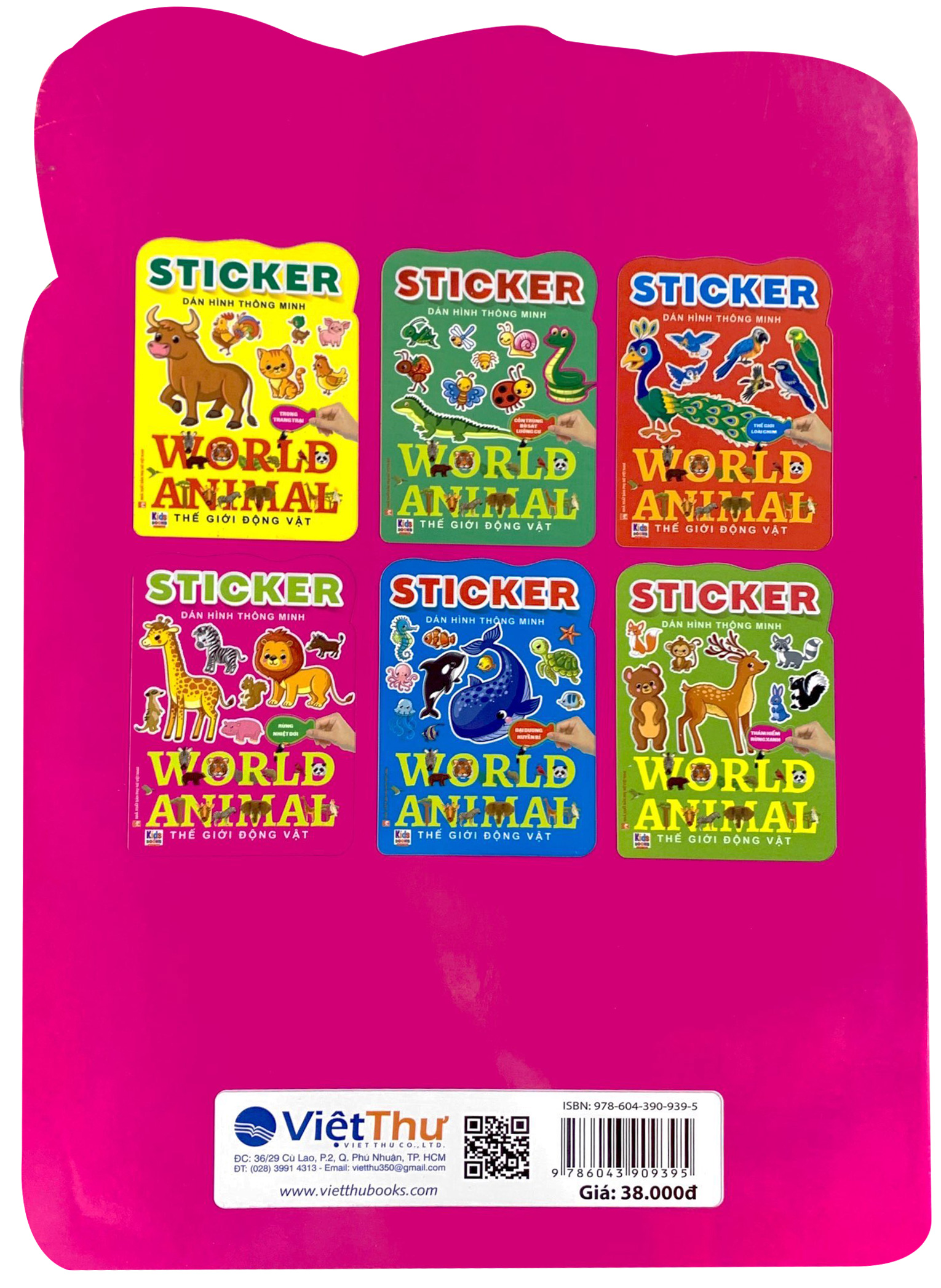 sticker dán hình thông minh - thế giới động vật - rừng nhiệt đới