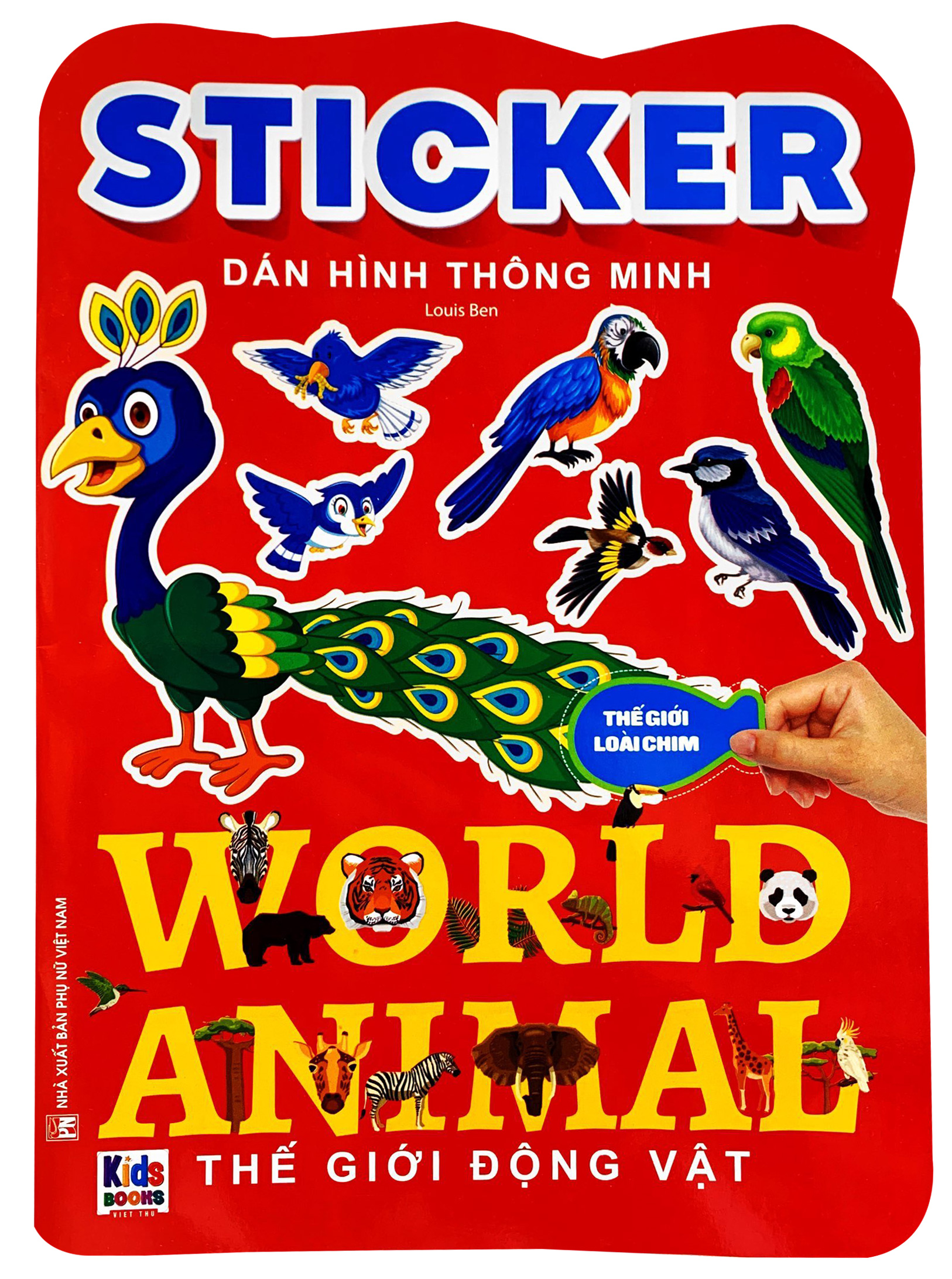 sticker dán hình thông minh - thế giới động vật - thế giới loài chim