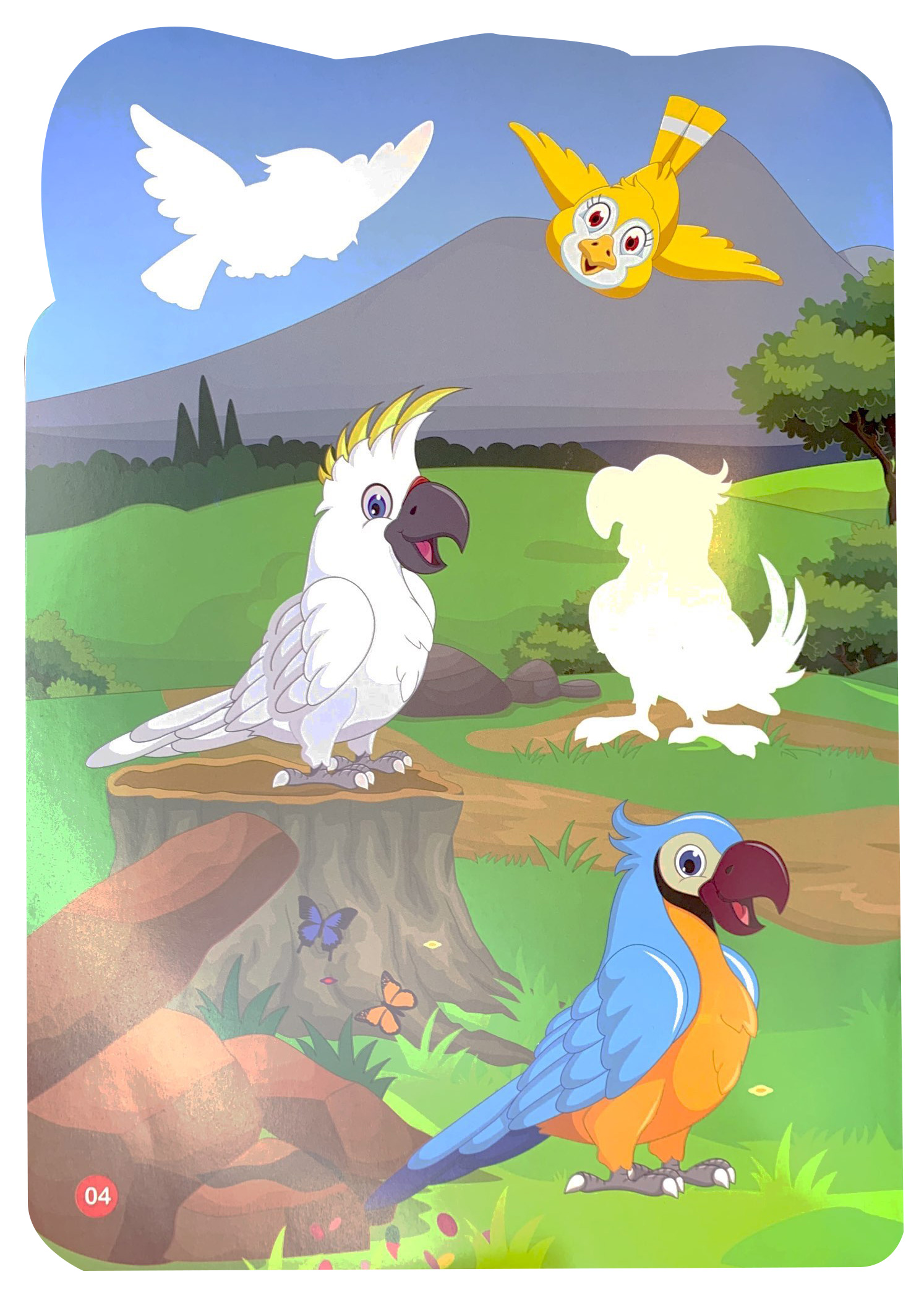 sticker dán hình thông minh - thế giới động vật - thế giới loài chim