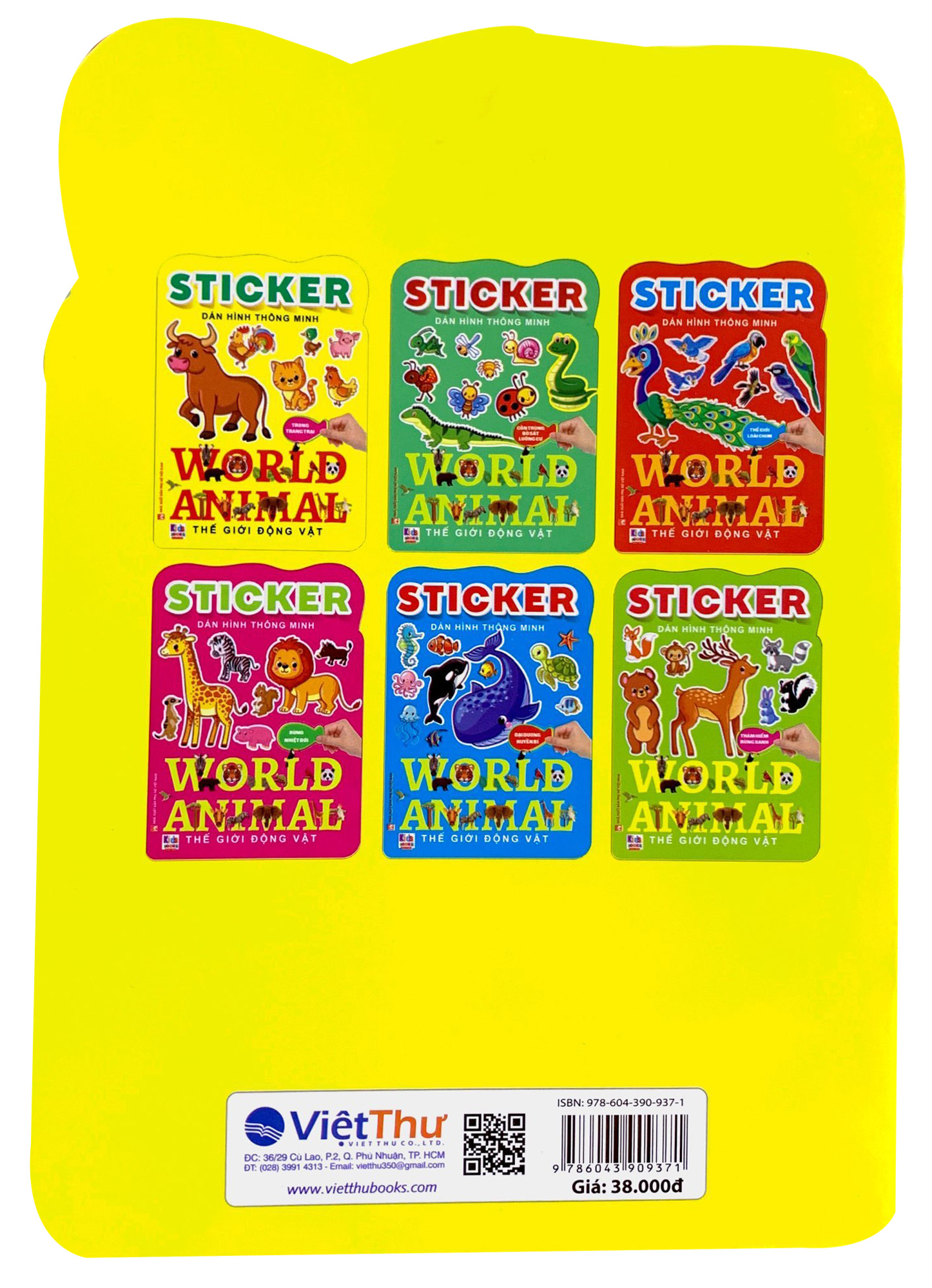 sticker dán hình thông minh - thế giới động vật - trong trang trại